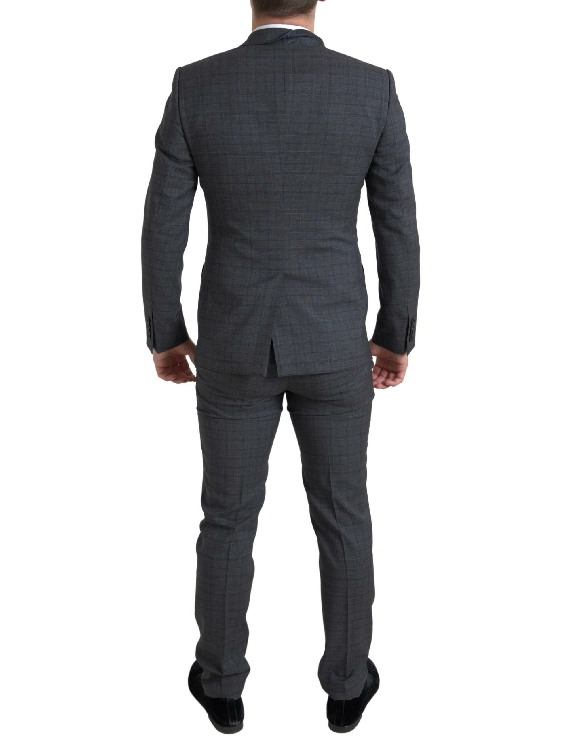 Dolce & Gabbana Grey 2-piece single-breasted MARTINI suit-3