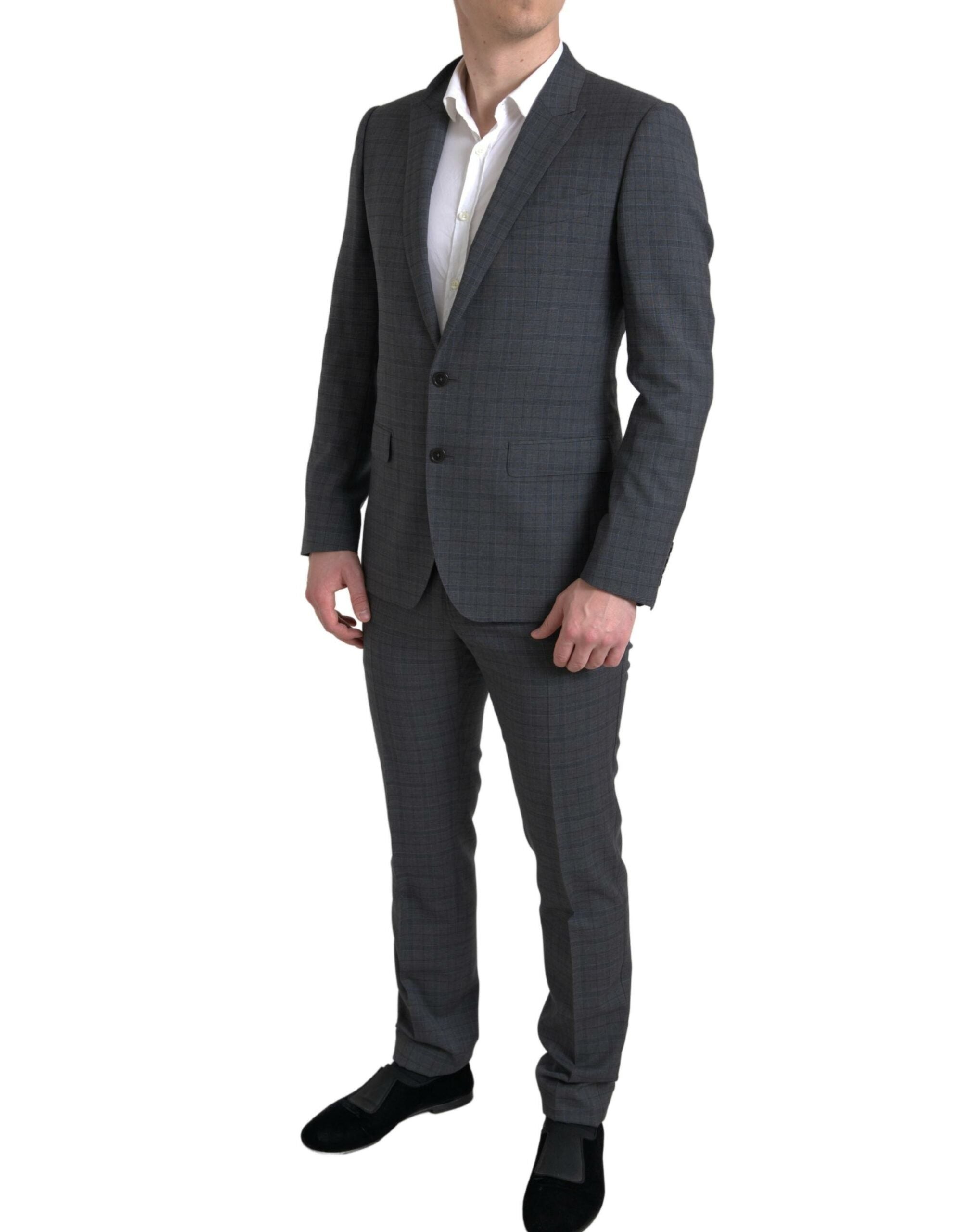 Dolce & Gabbana Grey 2-piece single-breasted MARTINI suit-4