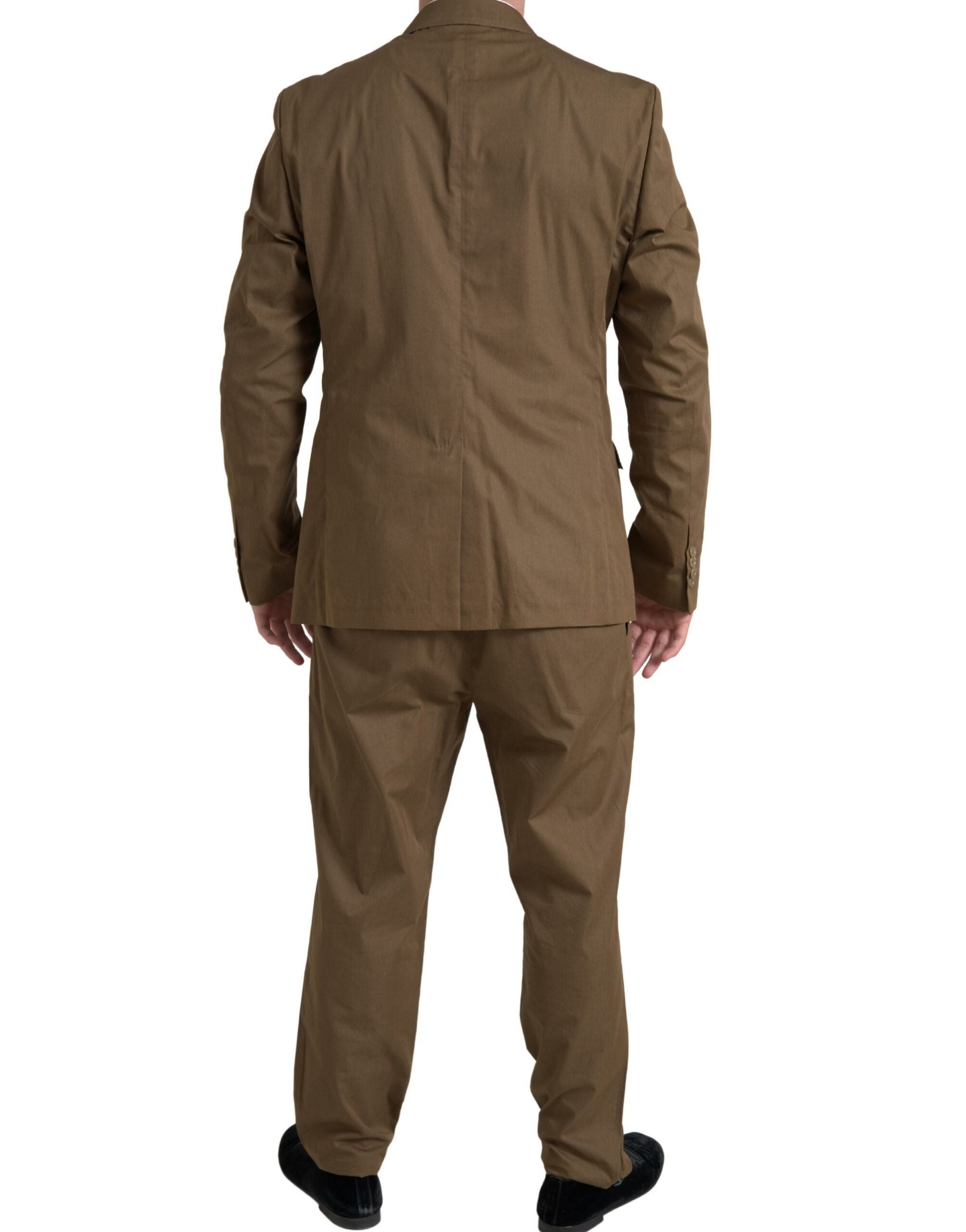 Dolce & Gabbana Brauner 2-teiliger einreihiger TAORMINA-Anzug-5