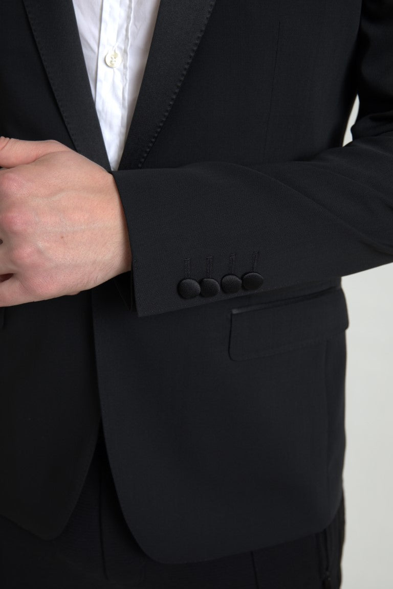 Dolce & Gabbana Black single-breasted MARTINI wool blazer-6
