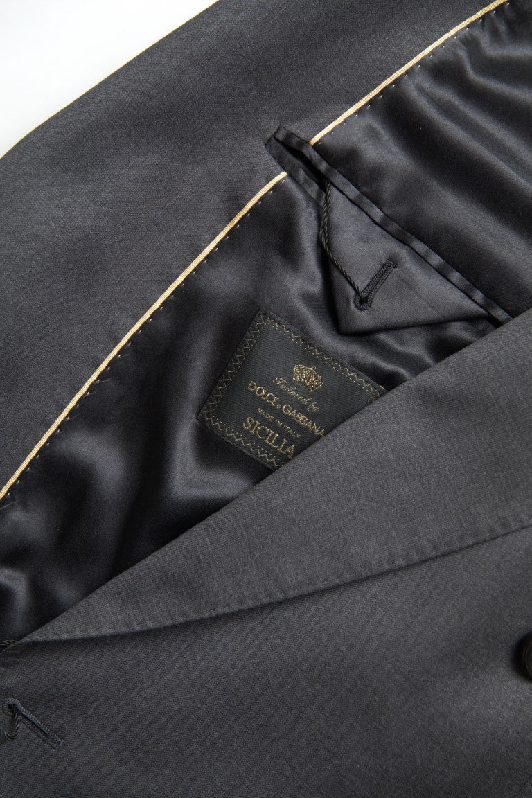 Dolce & Gabbana Grey 2-piece double-breasted SICILIA suit-8