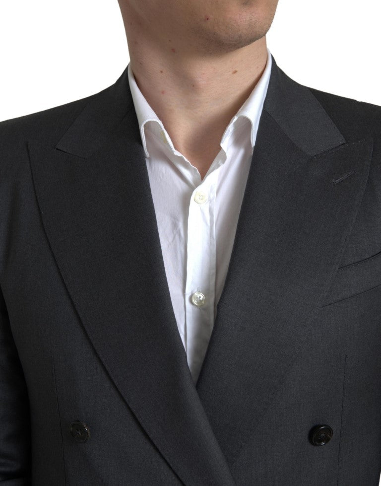 Dolce & Gabbana Grey 2-piece double-breasted SICILIA suit-2
