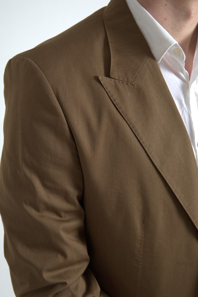 Dolce & Gabbana Brauner 2-teiliger einreihiger TAORMINA-Anzug-3