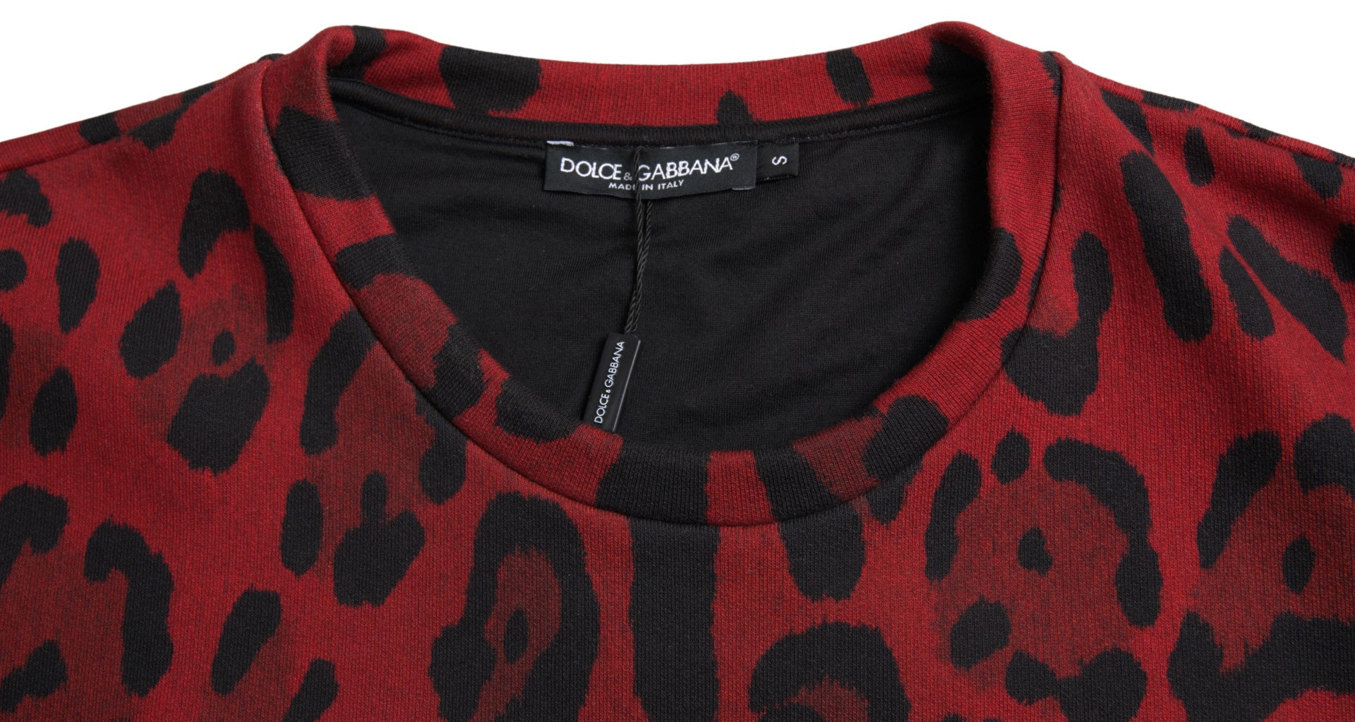Dolce & Gabbana Red Leopard Cotton Sleeveless Tank Top-3