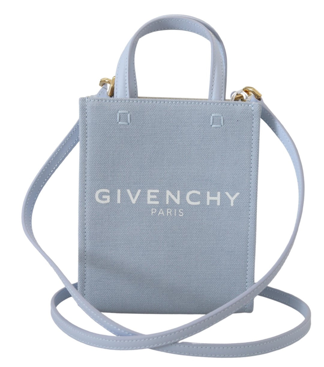 Givenchy Vertical Cloud Mini Crossbody Bag in Blue Coated Canvas-1