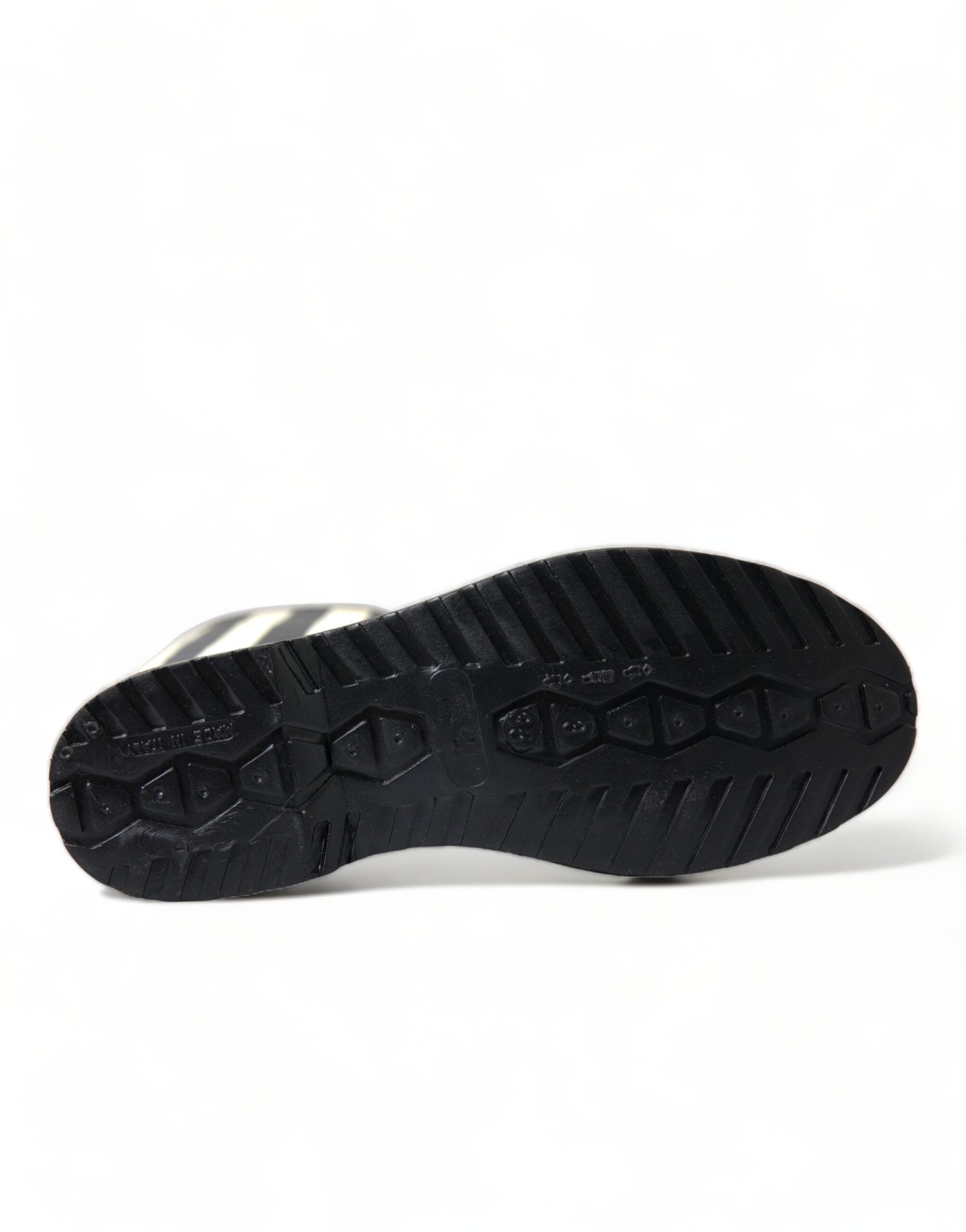 Dolce & Gabbana Black Knee-High Flat Rubber Boots Shoes-5