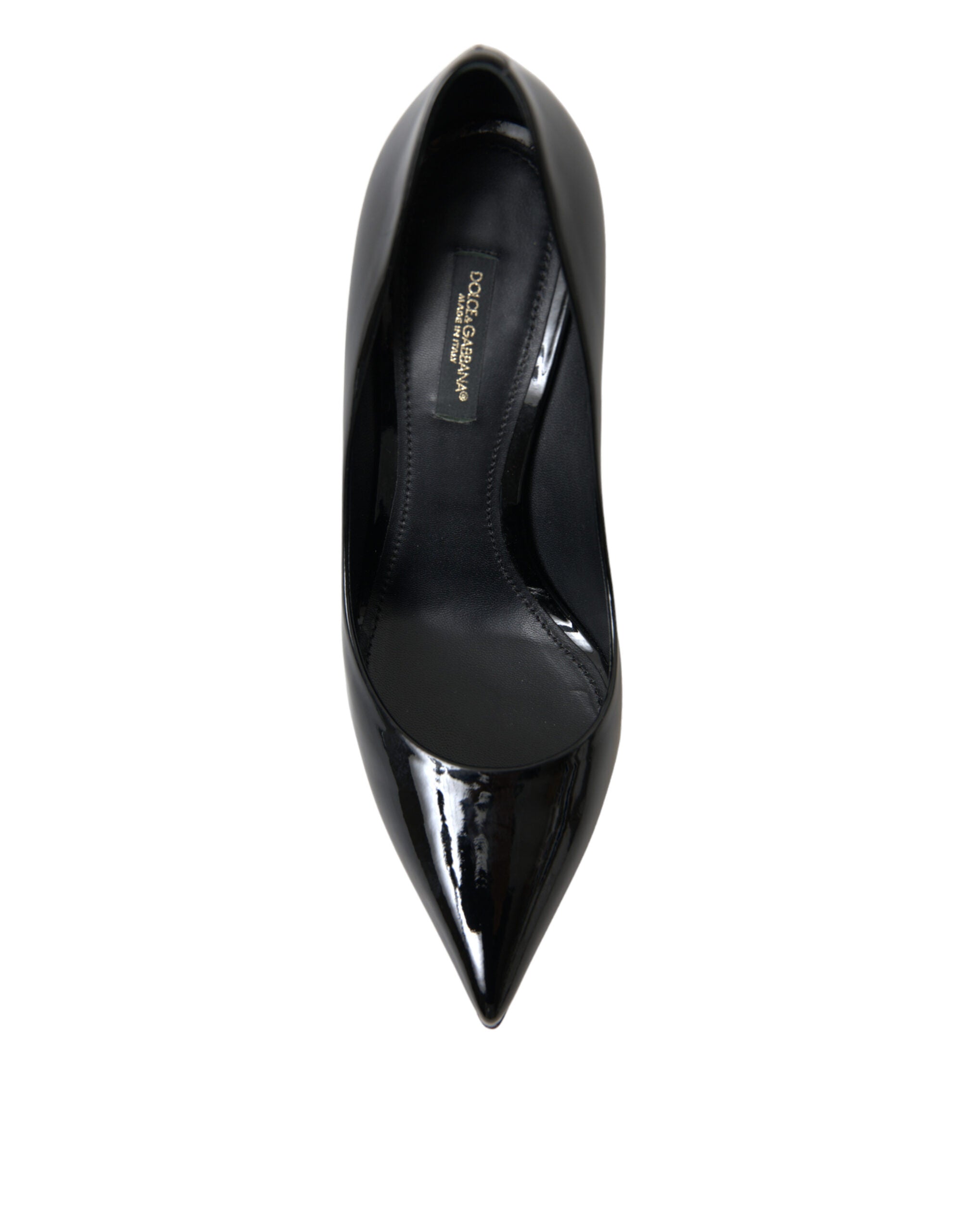 Dolce & Gabbana Schwarz Lackleder Pumps Heels Schuhe-2
