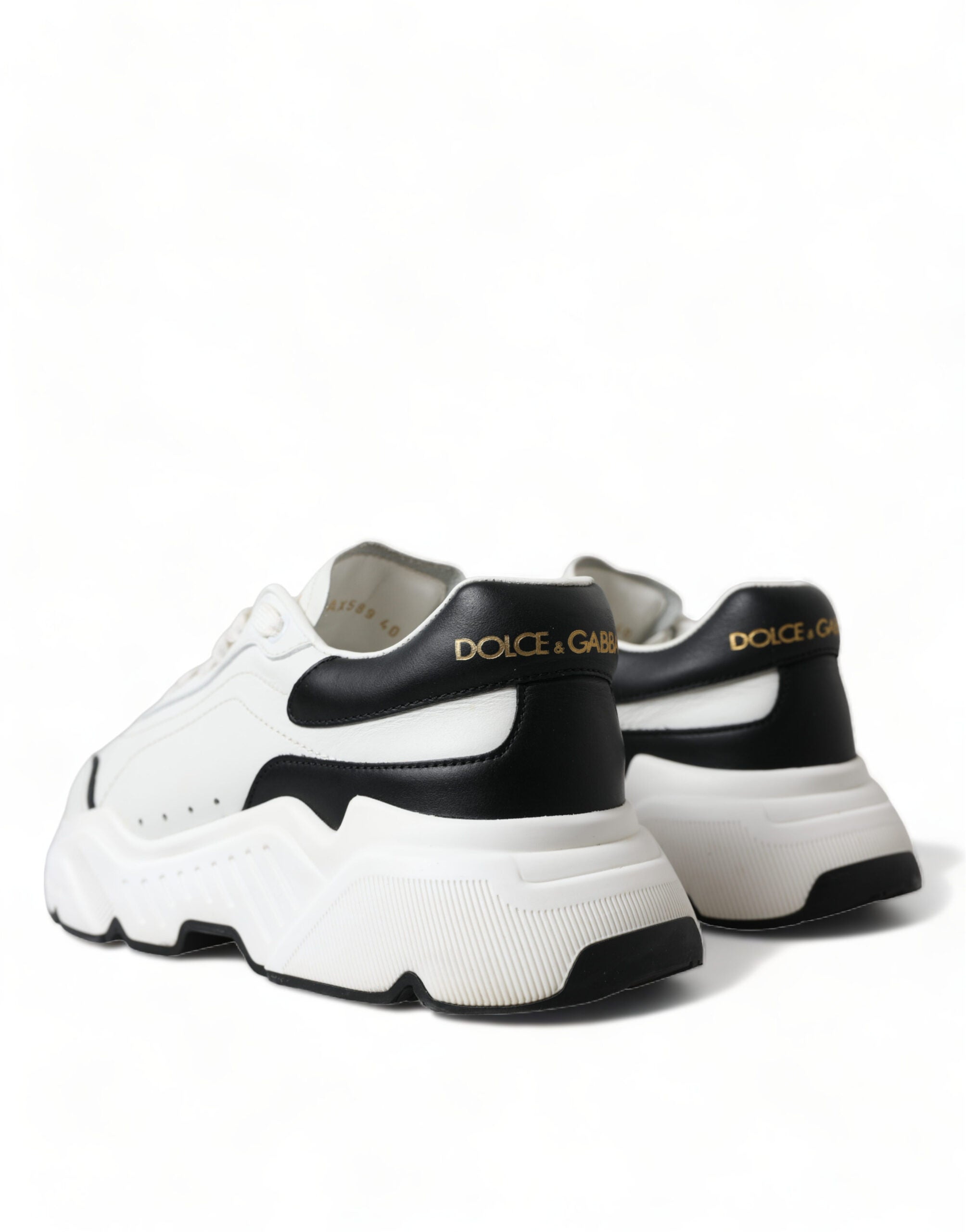 Dolce & Gabbana Weiß Schwarz Low Top Daymaster Turnschuhe Schuhe-4