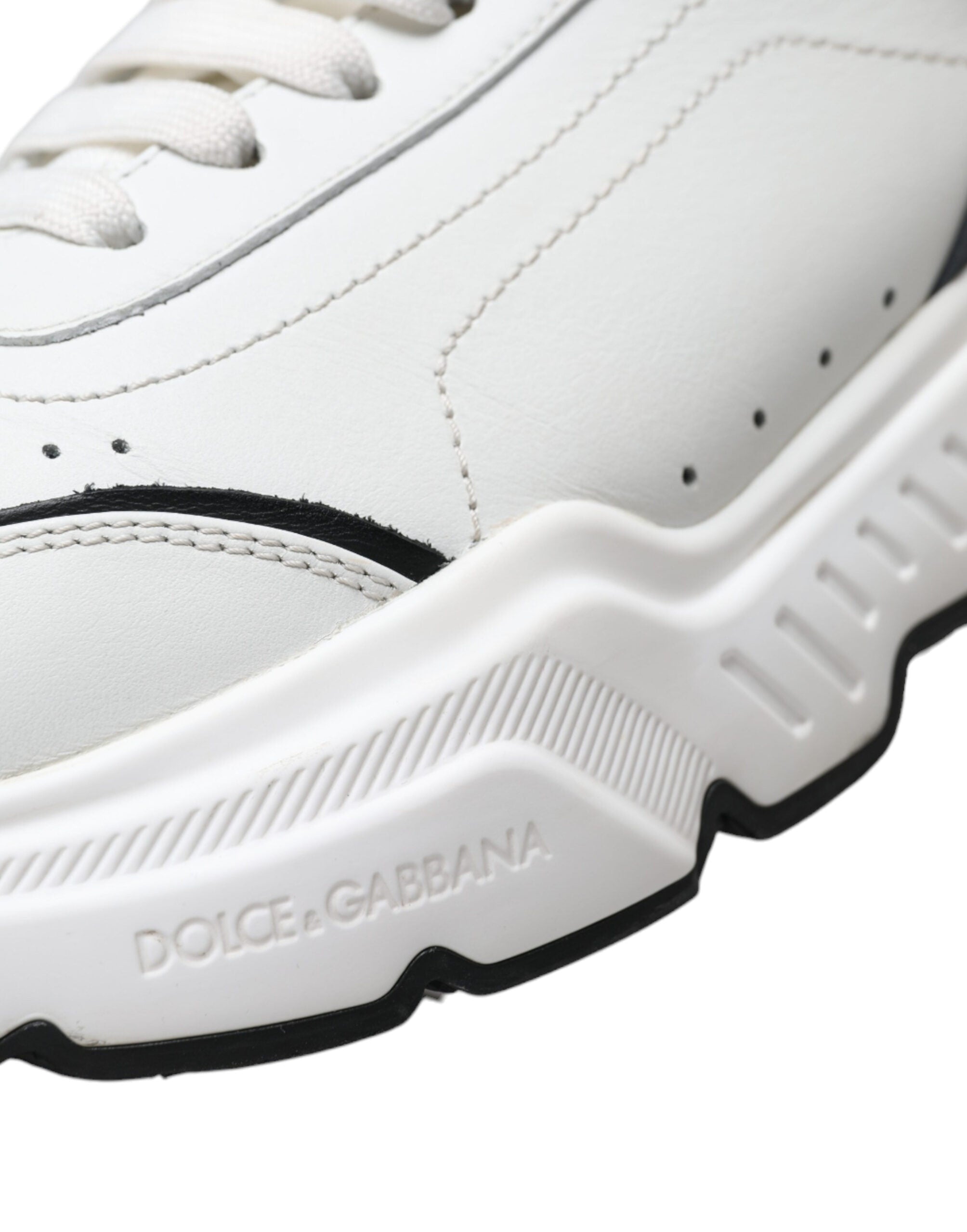 Dolce & Gabbana Weiß Schwarz Low Top Daymaster Turnschuhe Schuhe-8
