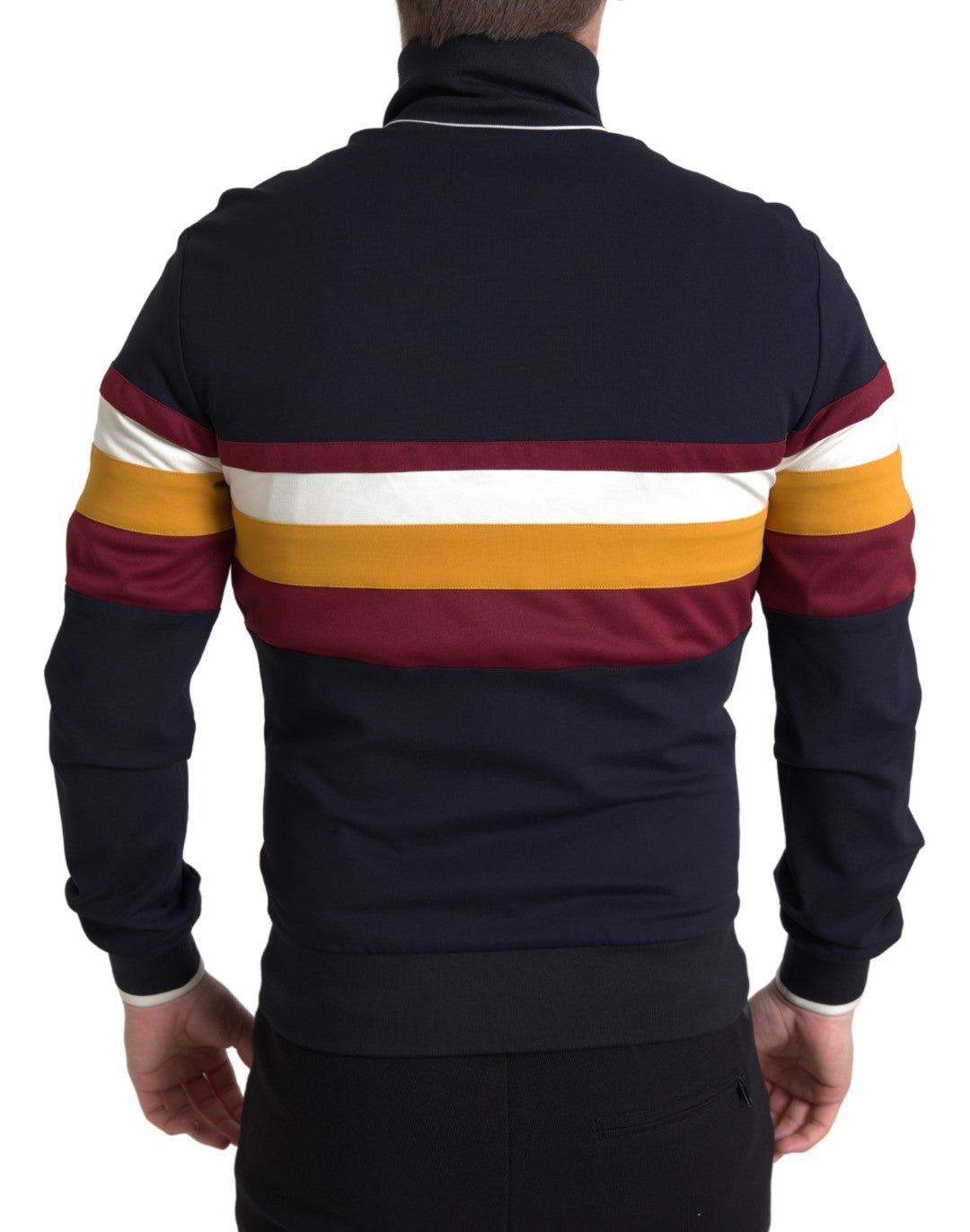 Dolce & Gabbana Blaue Strickjacke Heraldic Full Zip Sweater-3