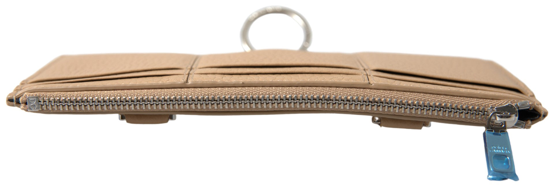 Dolce & Gabbana Beige Leather Shoulder Card Holder Shoulder Strap Wallet-5
