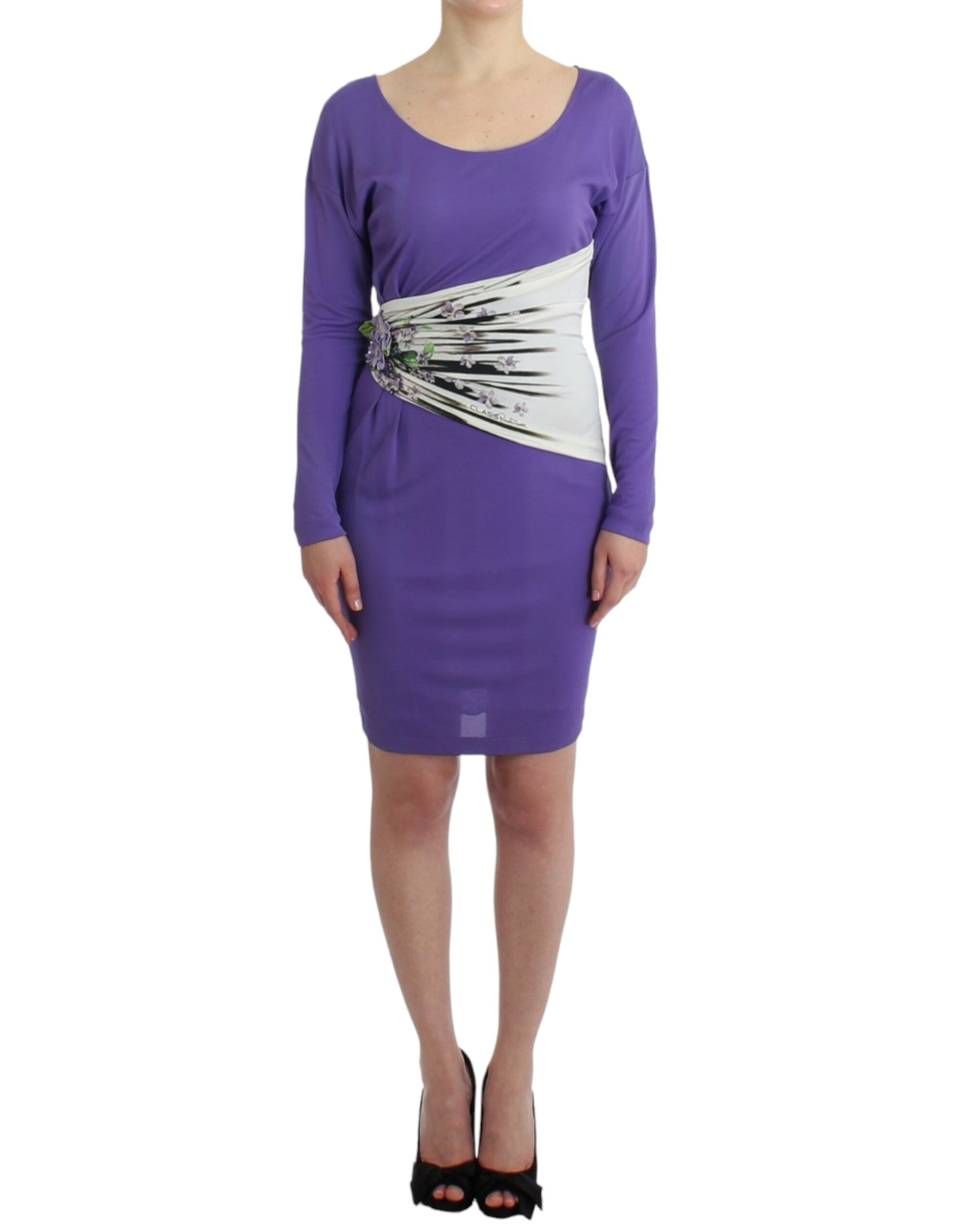 Cavalli Lilac long-sleeved dress-1