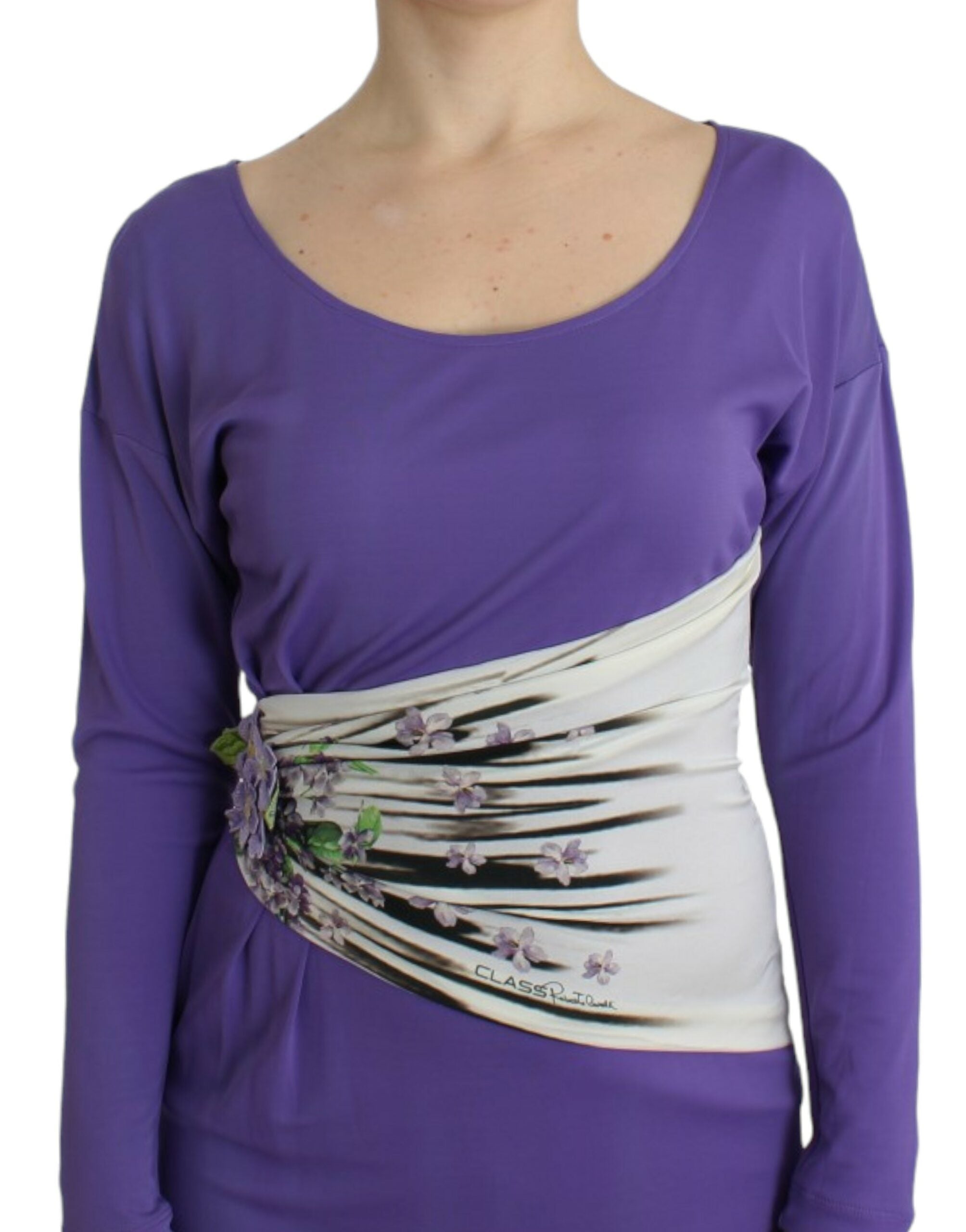 Cavalli Lilac long-sleeved dress-5