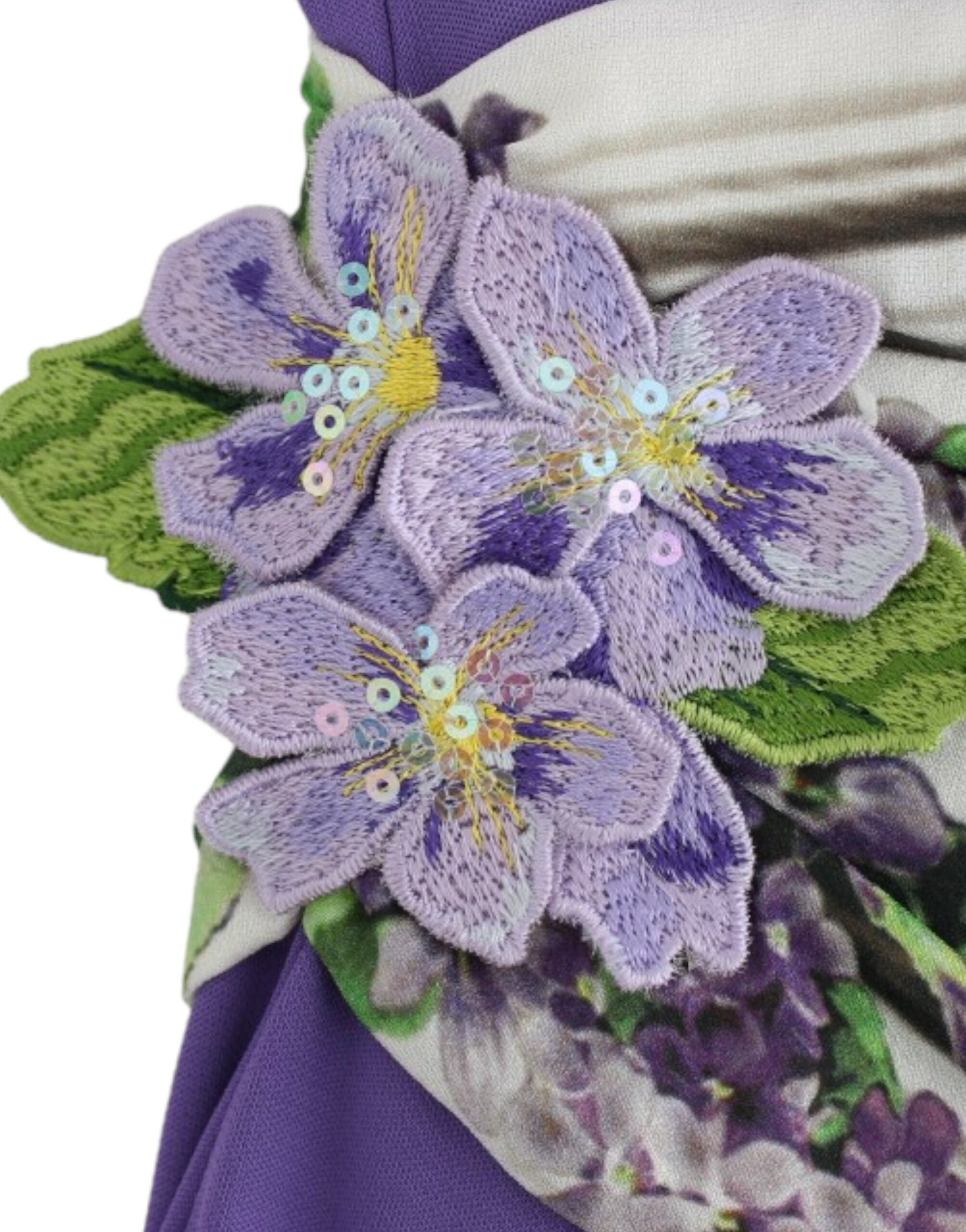 Cavalli Lilac long-sleeved dress-8