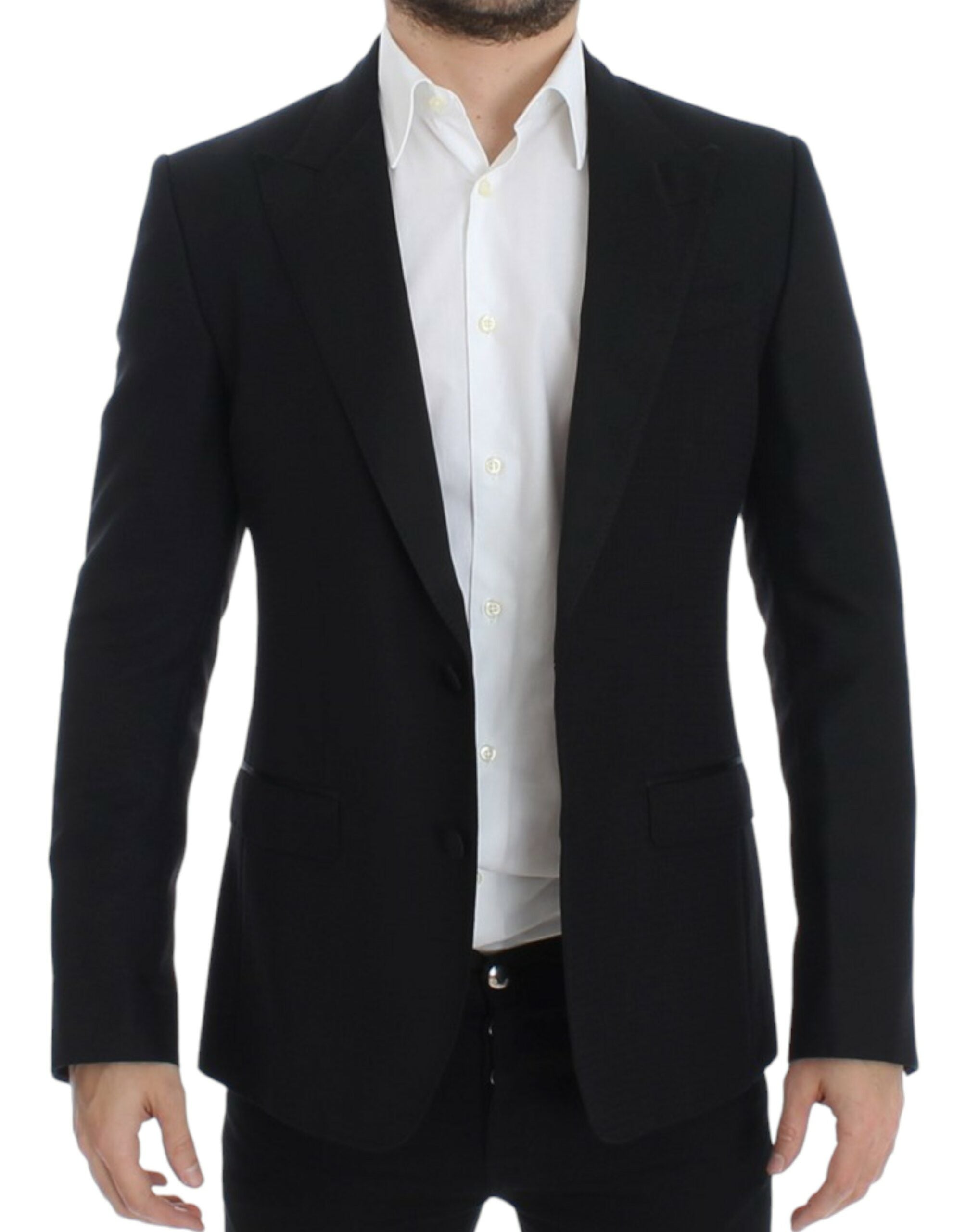 Dolce & Gabbana SICILIA blazer in black wool silk-6