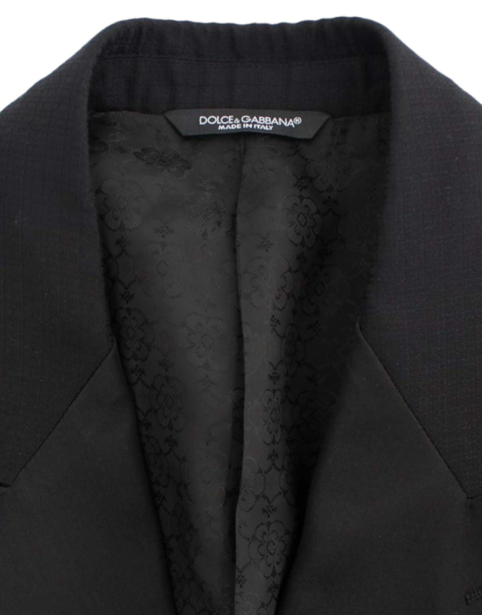 Dolce & Gabbana SICILIA blazer in black wool silk-8