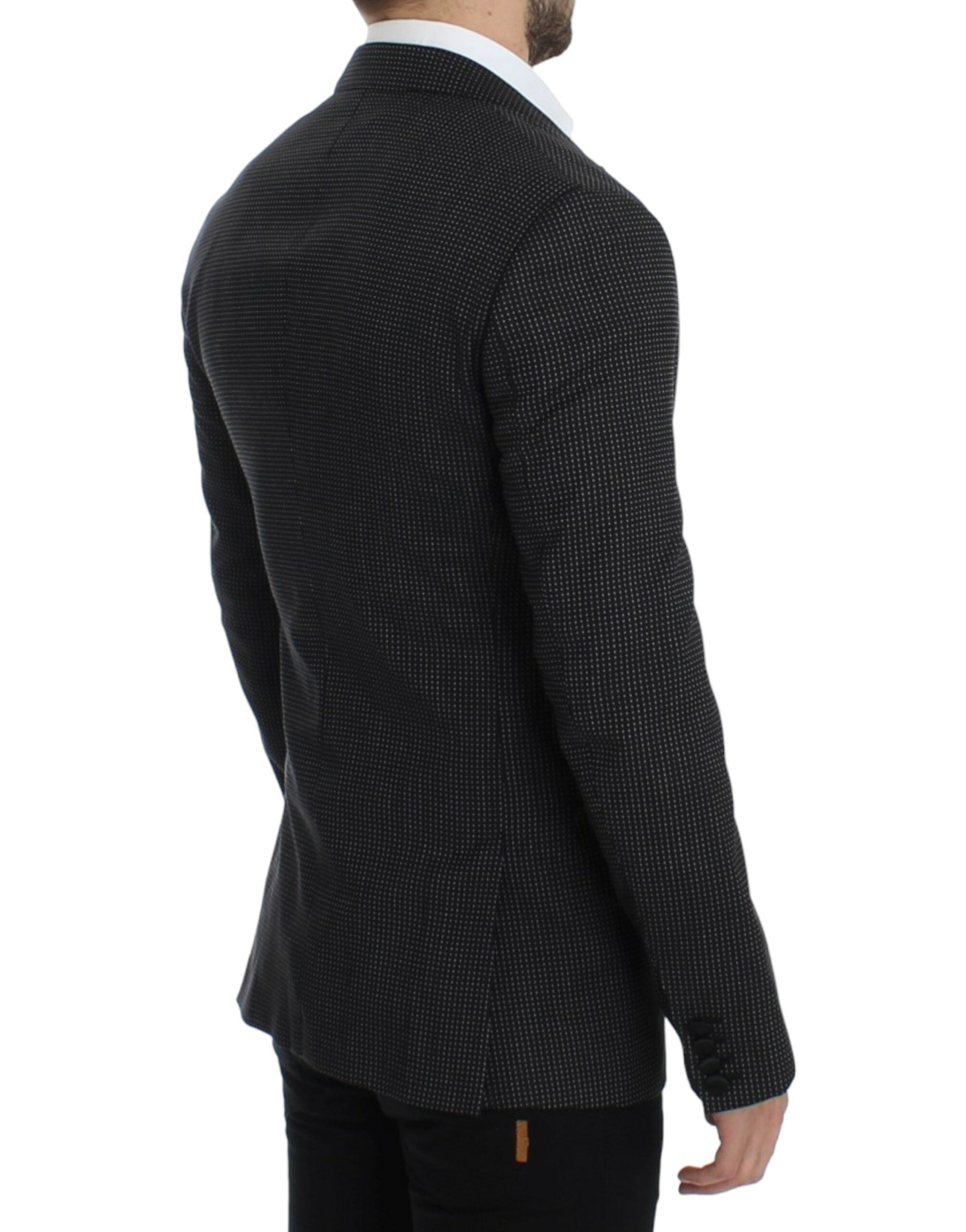 Dolce & Gabbana Black slim-fit MARTINI wool blazer-4