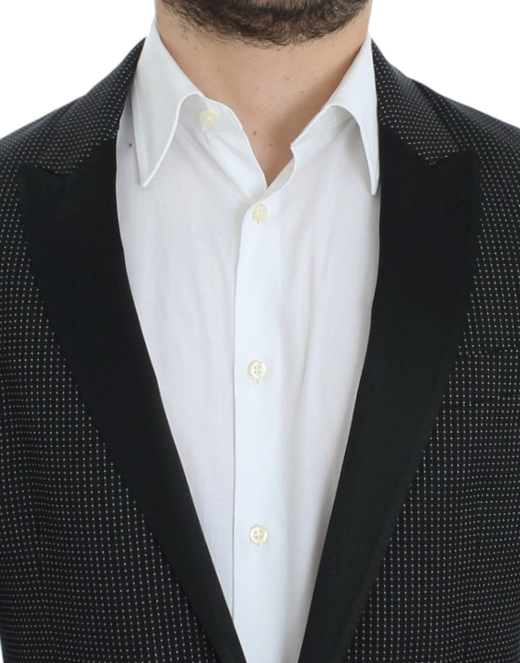 Dolce & Gabbana Black slim-fit MARTINI wool blazer-5