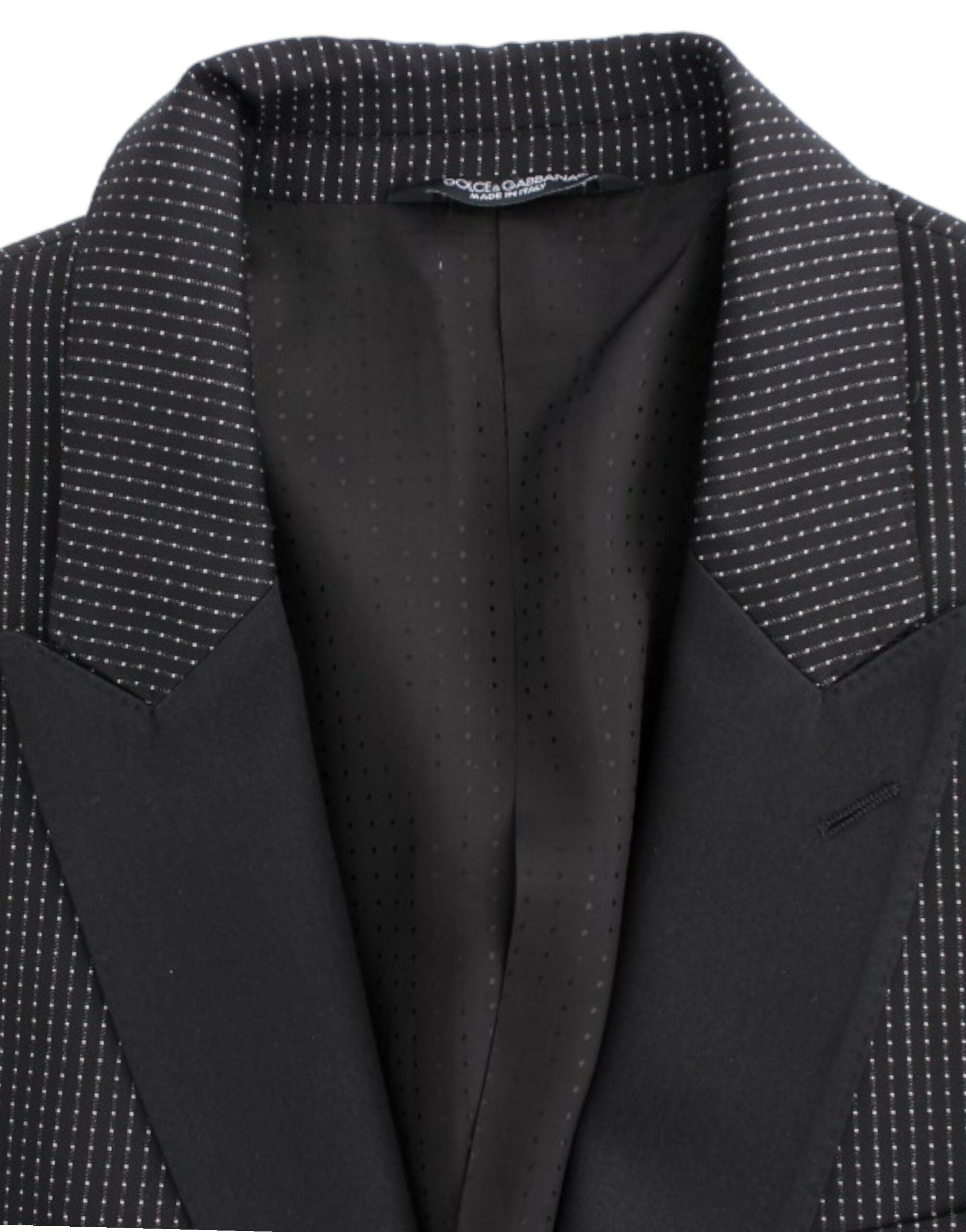 Dolce & Gabbana Black slim-fit MARTINI wool blazer-8