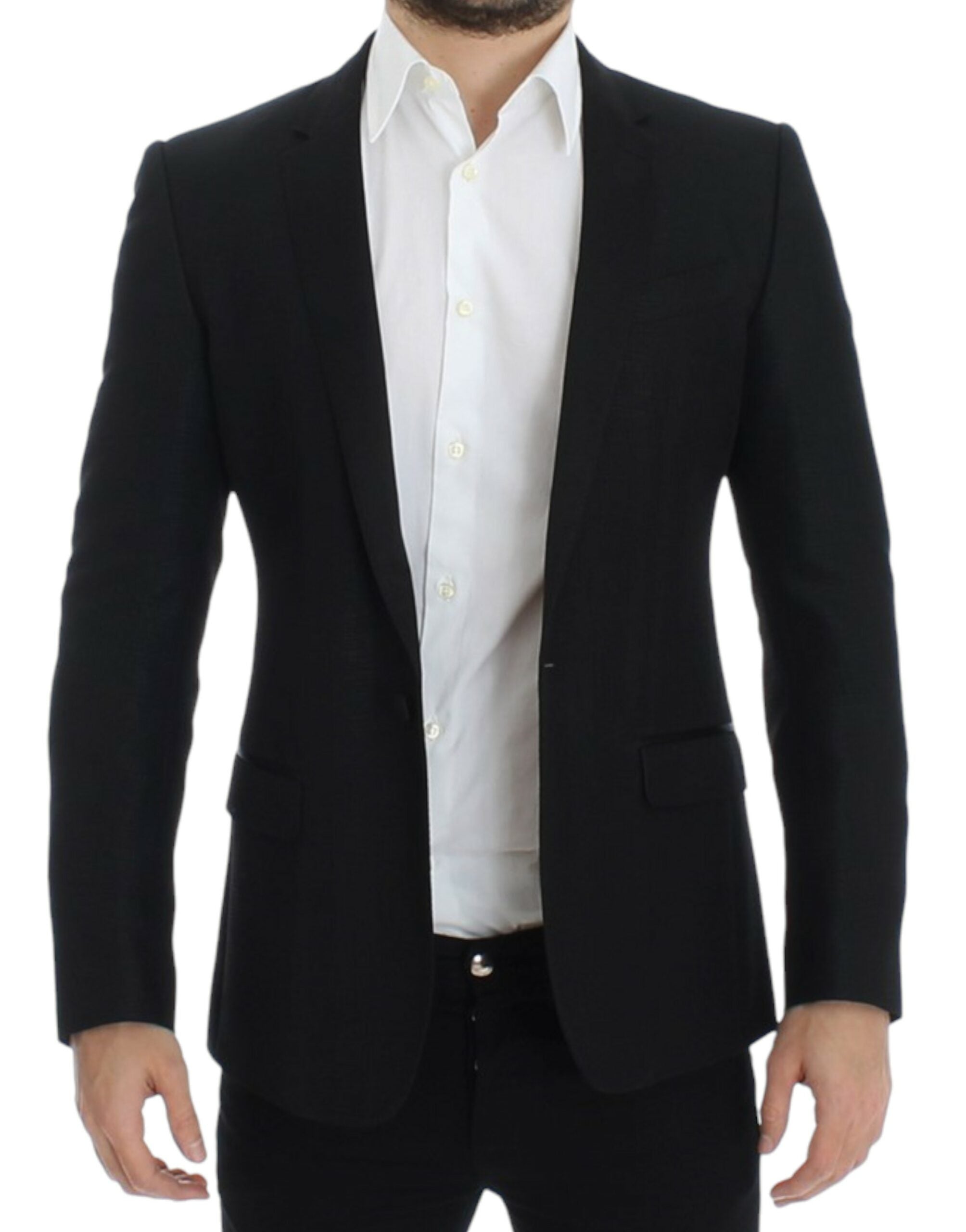 Dolce & Gabbana slim black wool blazer by MARTINI-6