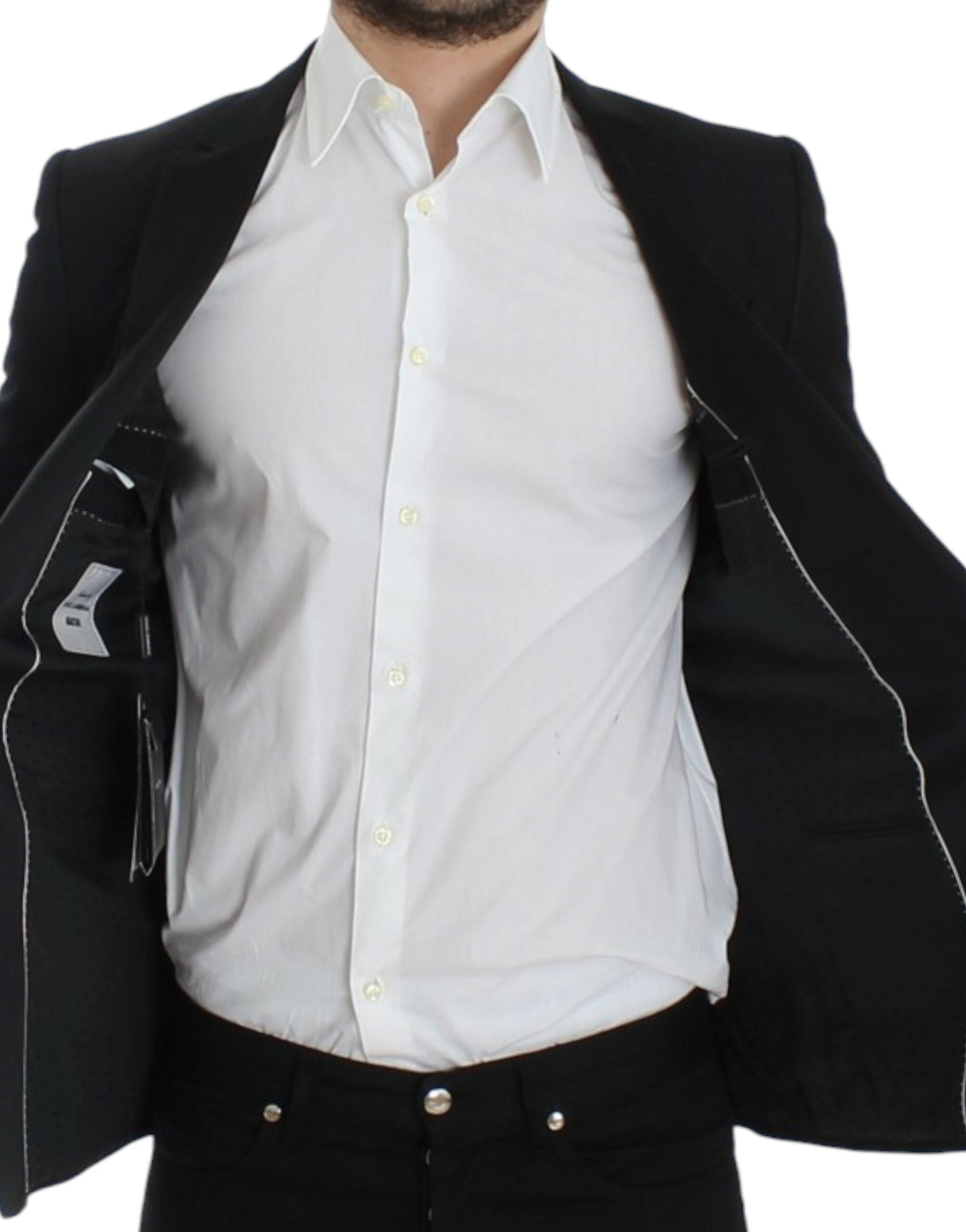 Dolce & Gabbana slim black wool blazer by MARTINI-7