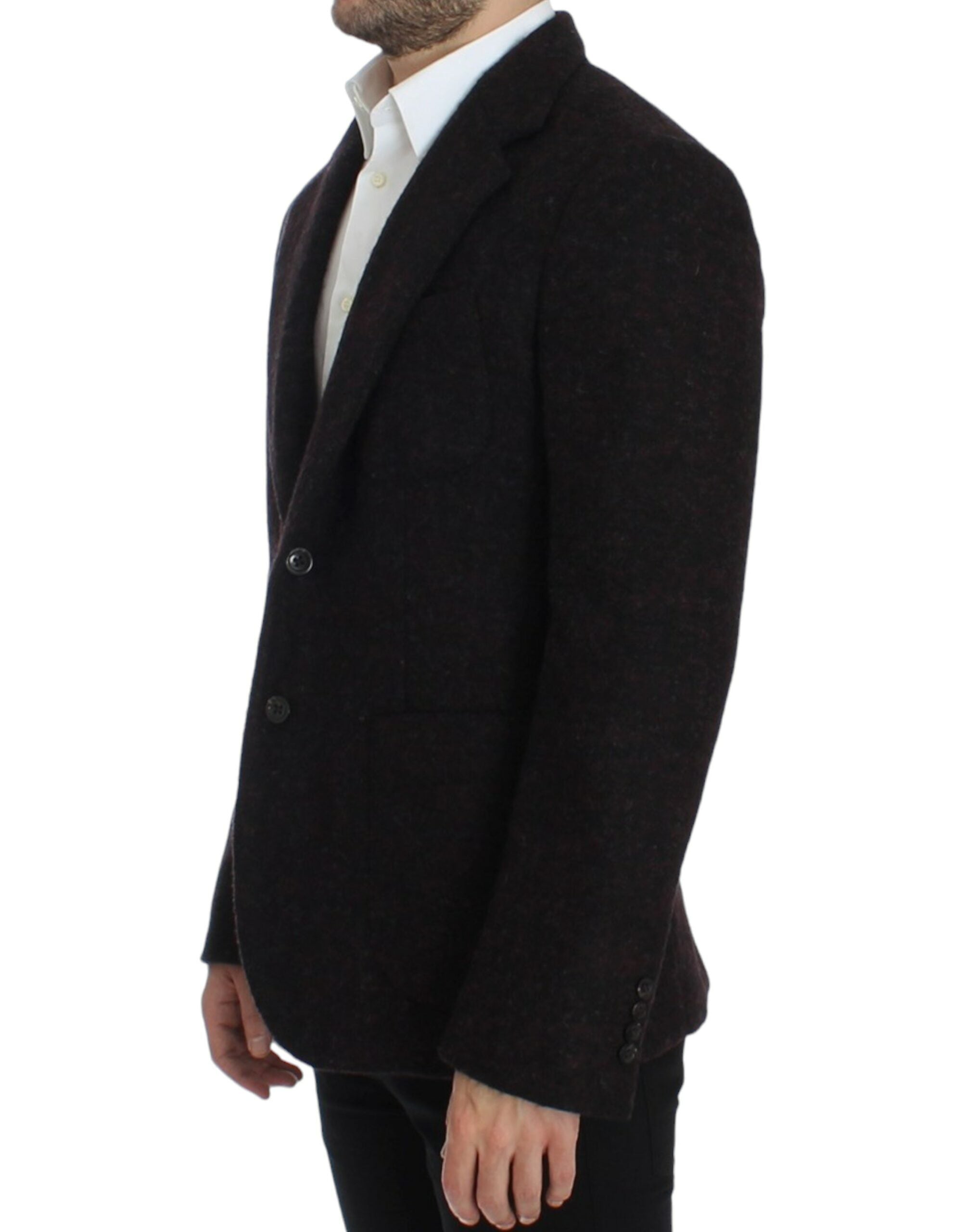 Dolce & Gabbana Bordeaux Alpaga Blazer with two buttons-2