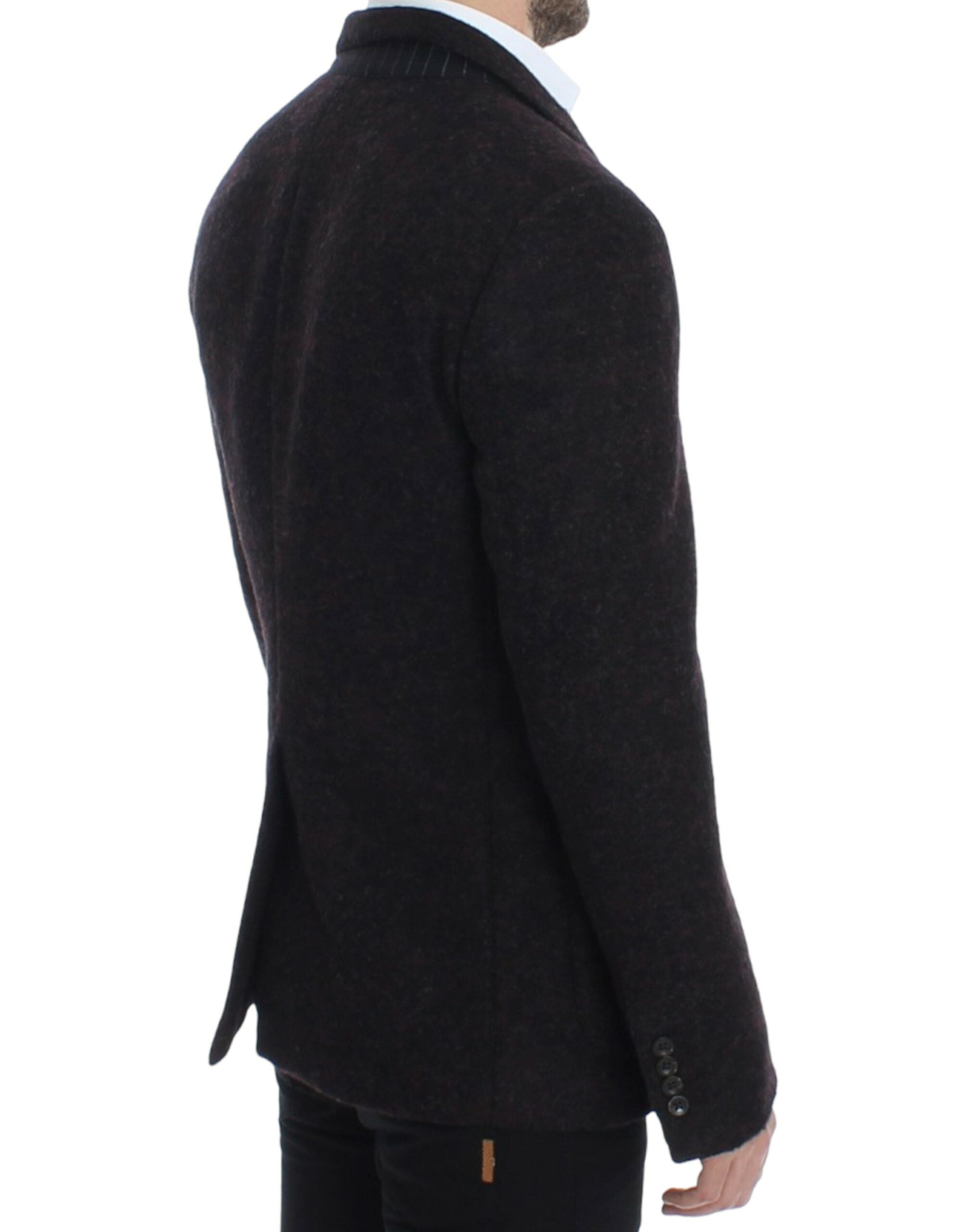 Dolce & Gabbana Bordeaux Alpaga Blazer with two buttons-4
