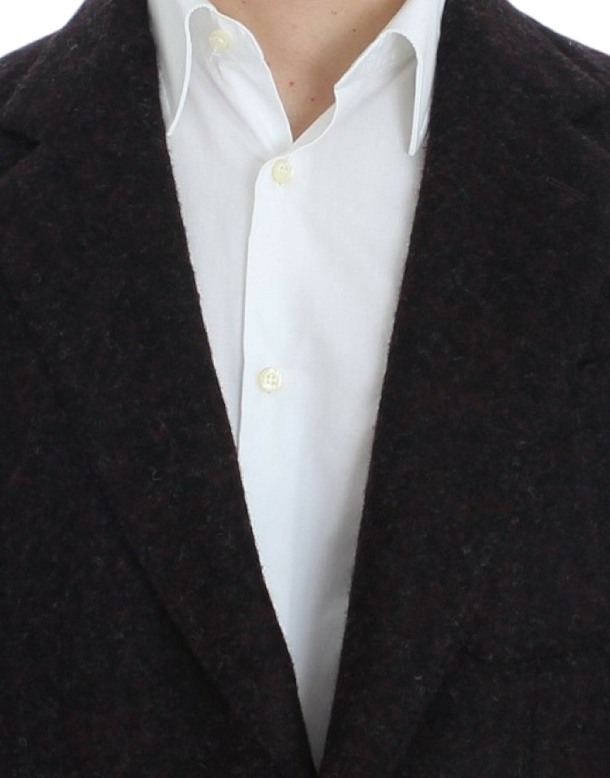 Dolce & Gabbana Bordeaux Alpaga Blazer with two buttons-5