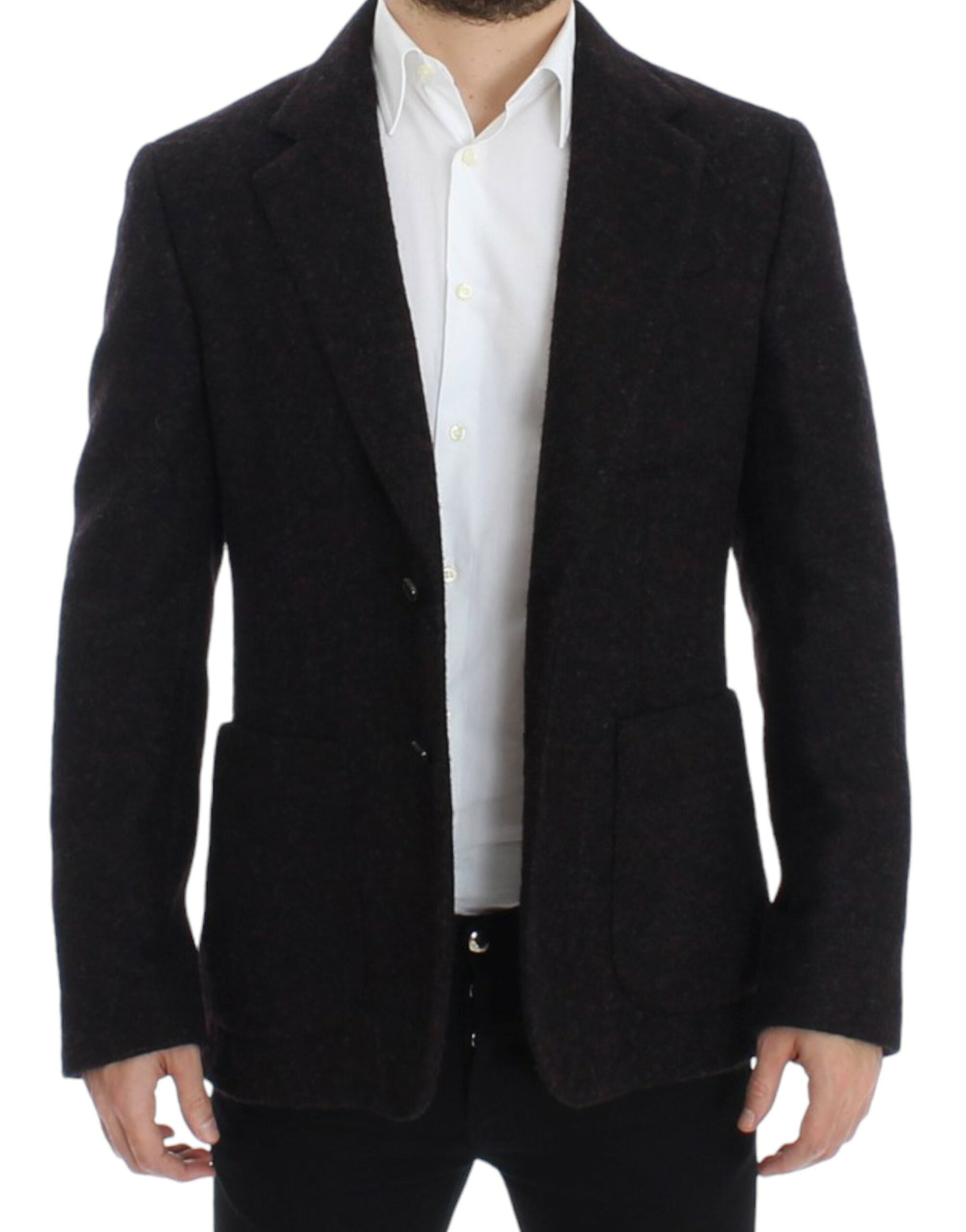 Dolce & Gabbana Bordeaux Alpaga Blazer with two buttons-6