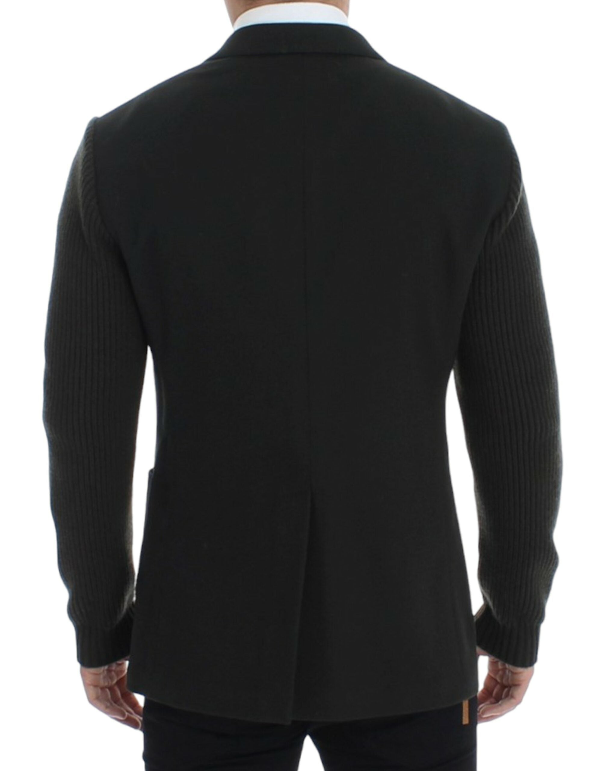 Dolce & Gabbana Green Cashmere Blazer with Two Buttons-3