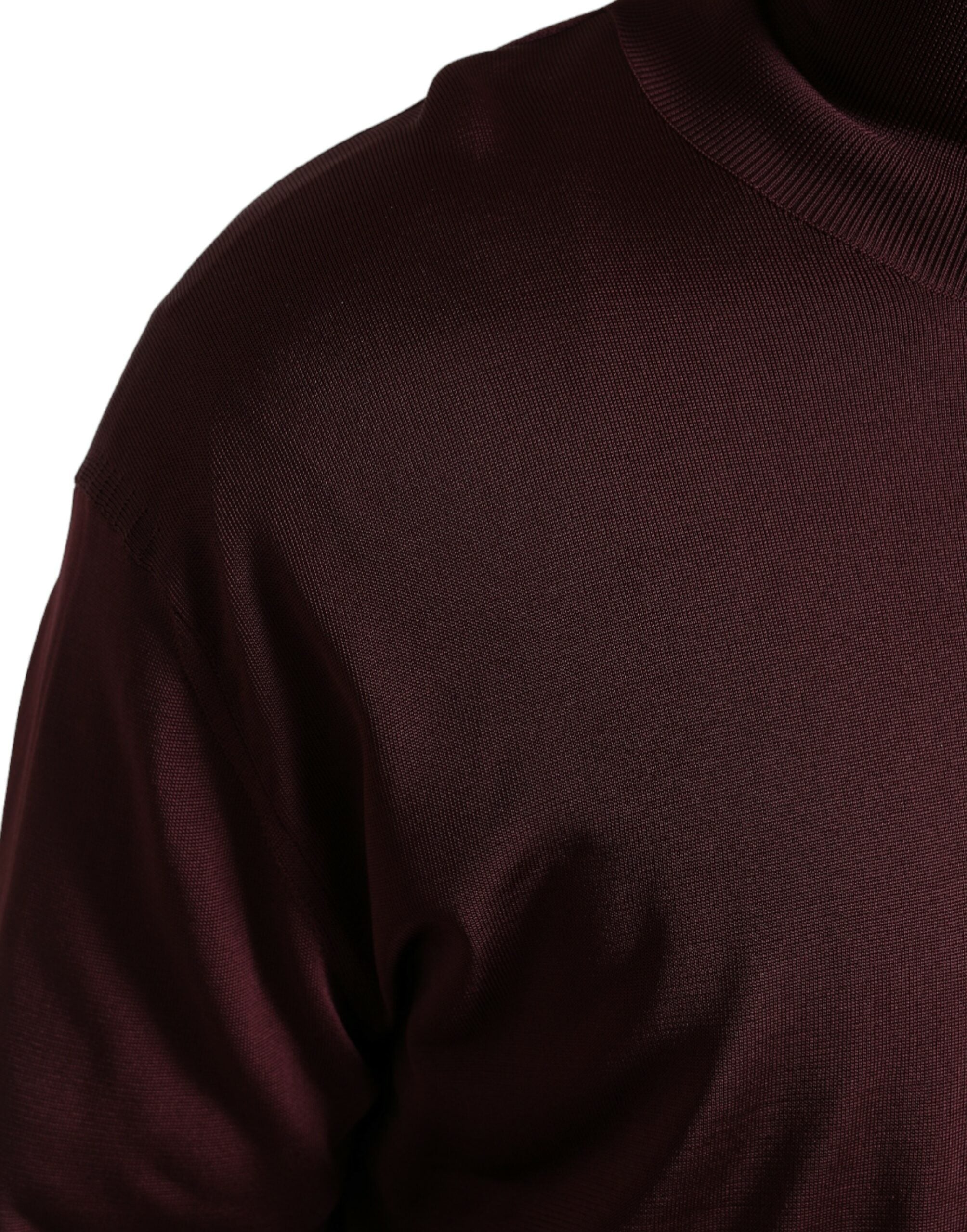 Dolce & Gabbana Chestnut Brown Viscose Turtleneck Sweater-5