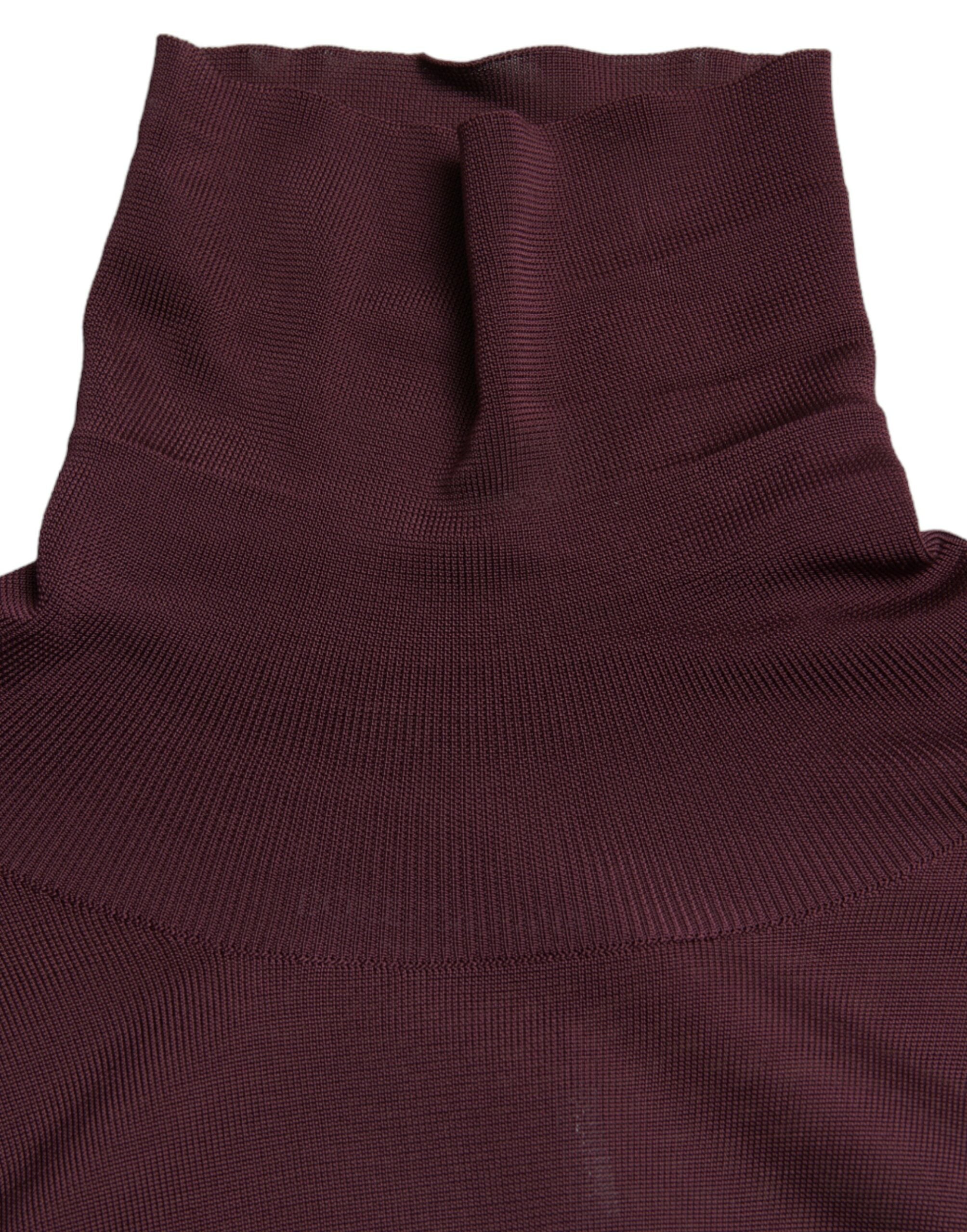 Dolce & Gabbana Chestnut Brown Viscose Turtleneck Sweater-6