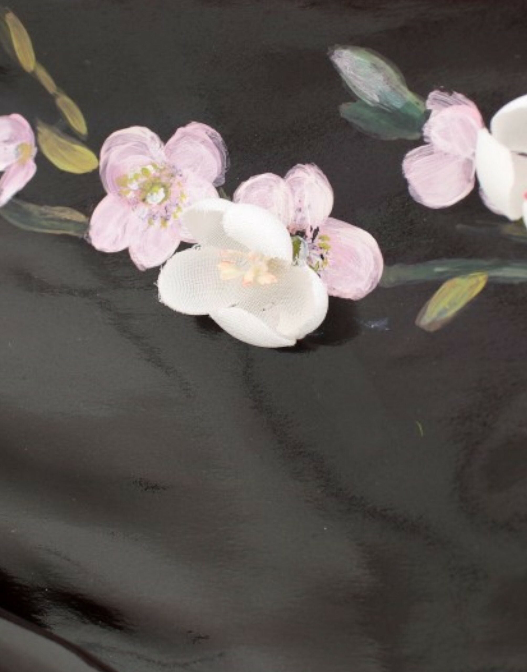 Dolce & Gabbana Black floral 3/4 sleeve sheath dress-8