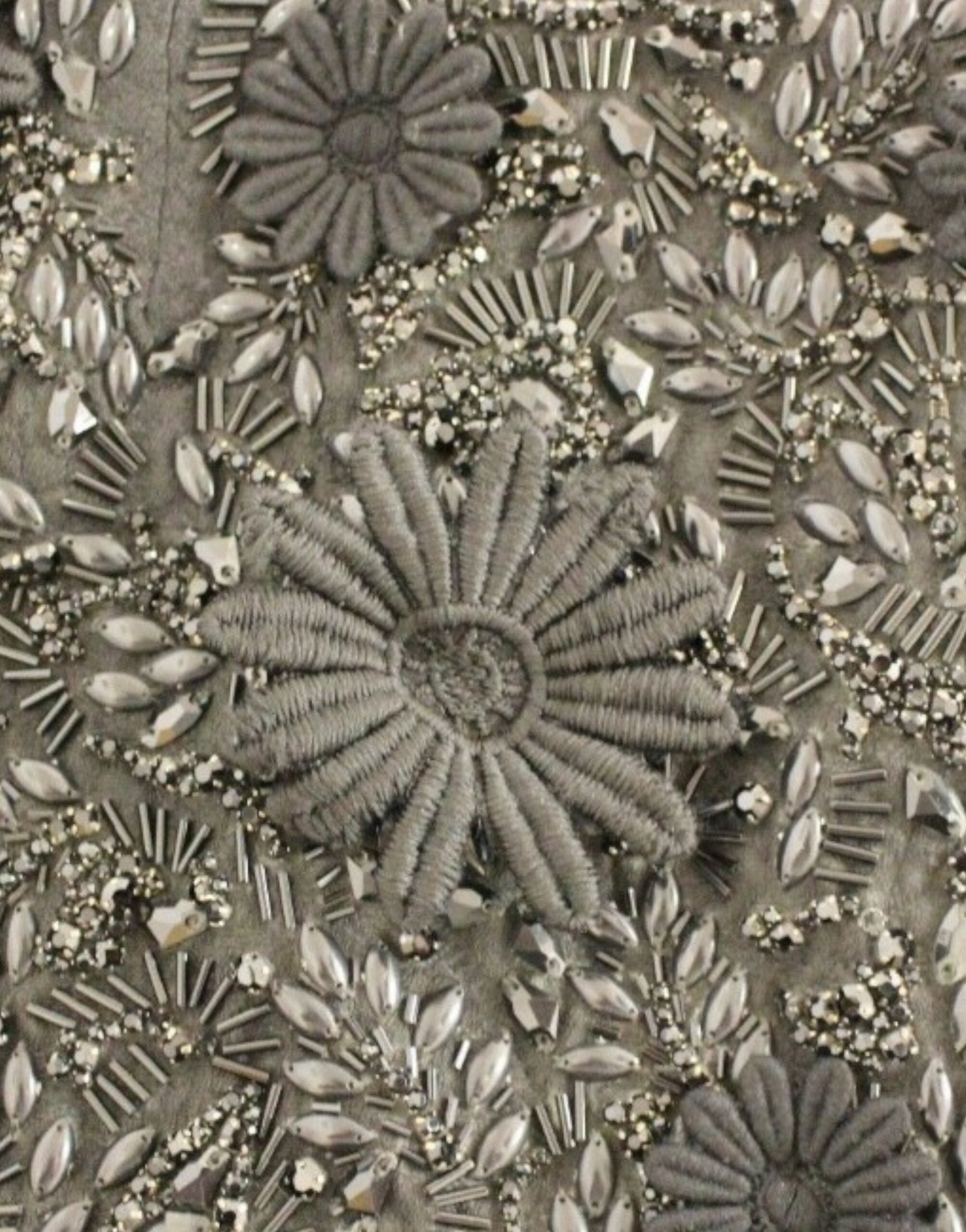 Dolce & Gabbana Black floral, crystal-encrusted dress-6