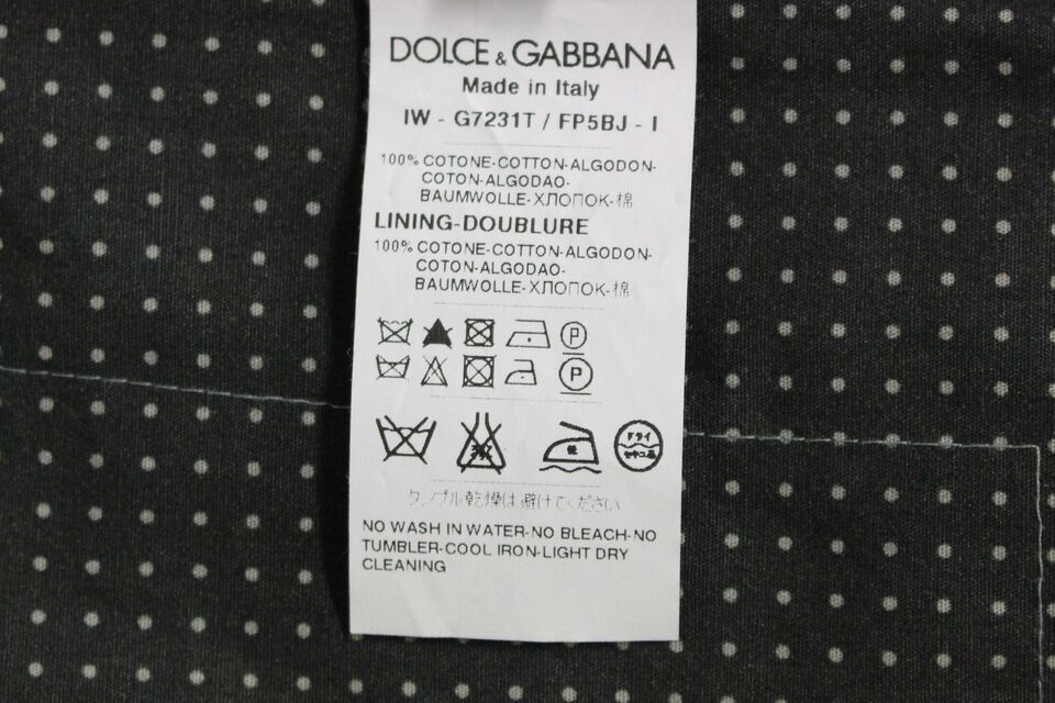 Dolce & Gabbana Graues gepunktetes Kleid Weste Gilet Weste-5