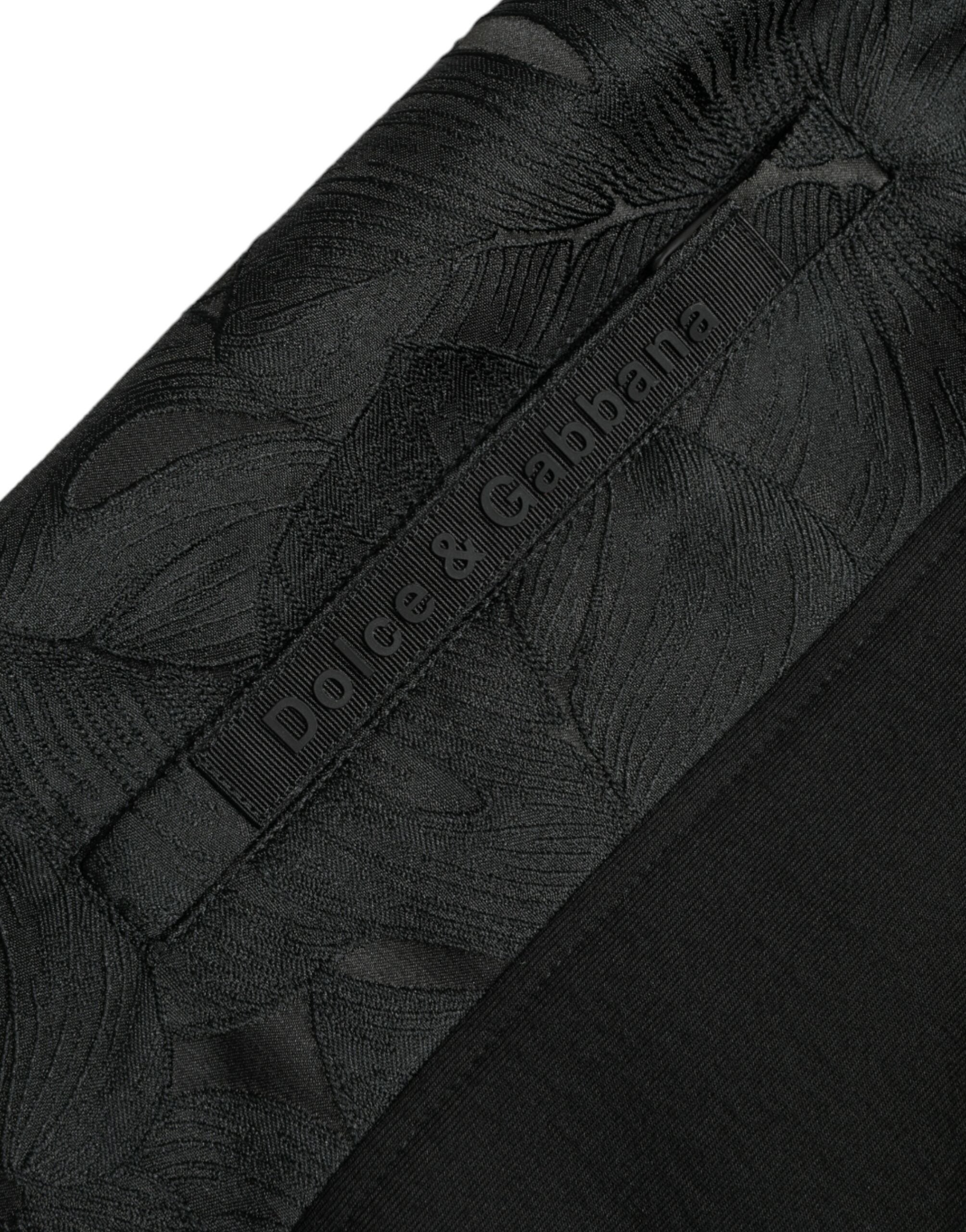 Dolce & Gabbana Black Cotton Slim Stretch Jogger Pants-5