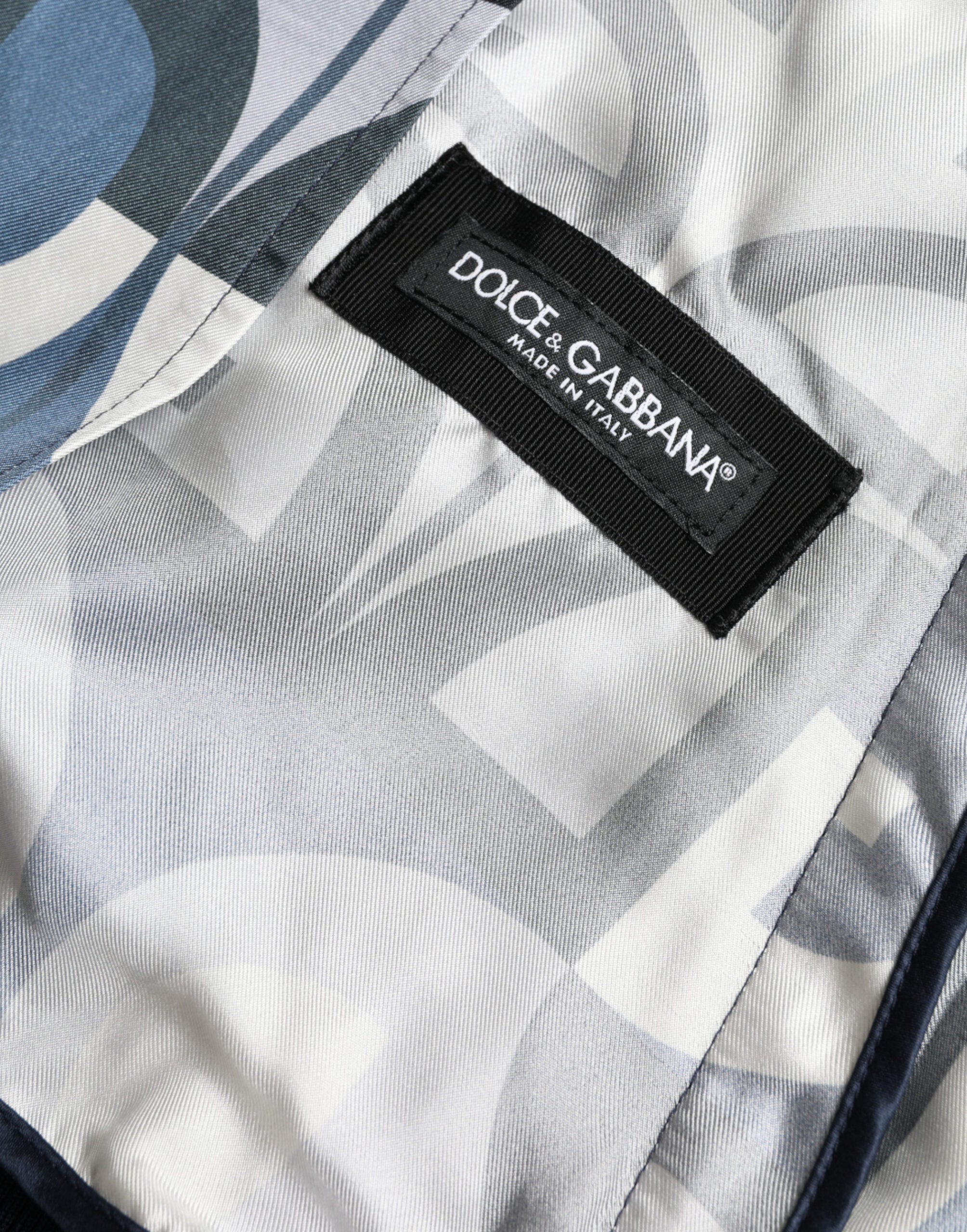 Chaqueta bomber multicolor con estampado de logotipo de Dolce & Gabbana-8