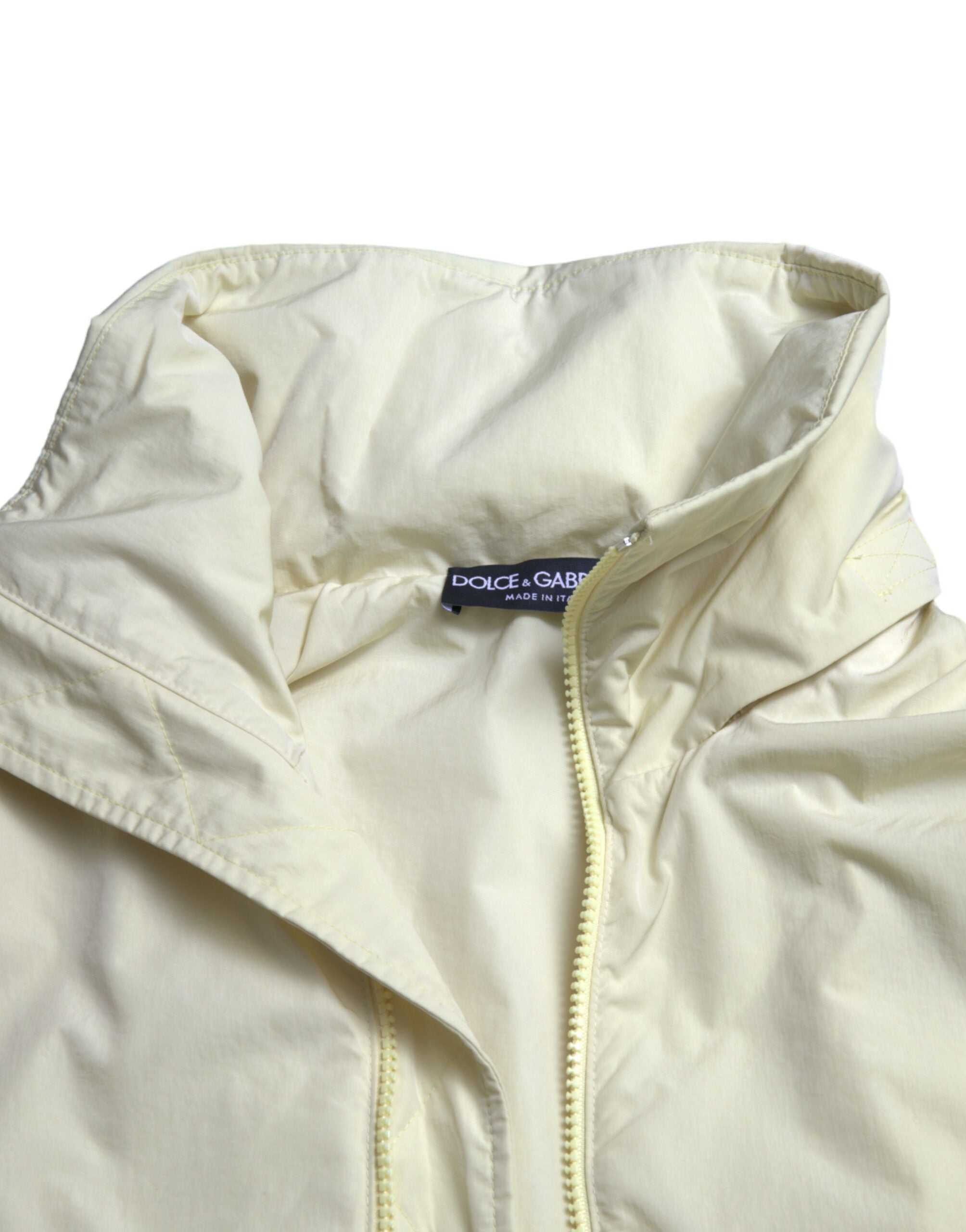 Dolce & Gabbana Yellow Nylon Parka Jacket with Full Zip-7