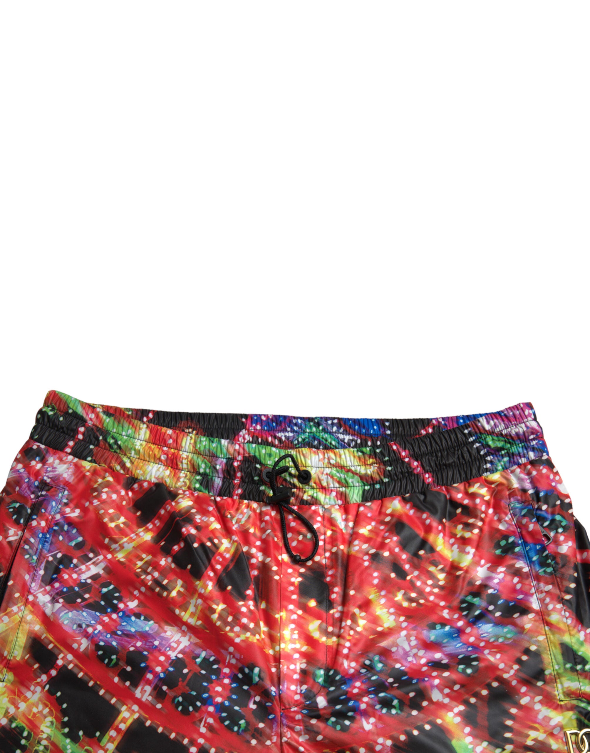 Dolce & Gabbana Multicolor Luminarie Print Men's Bermuda Shorts-5