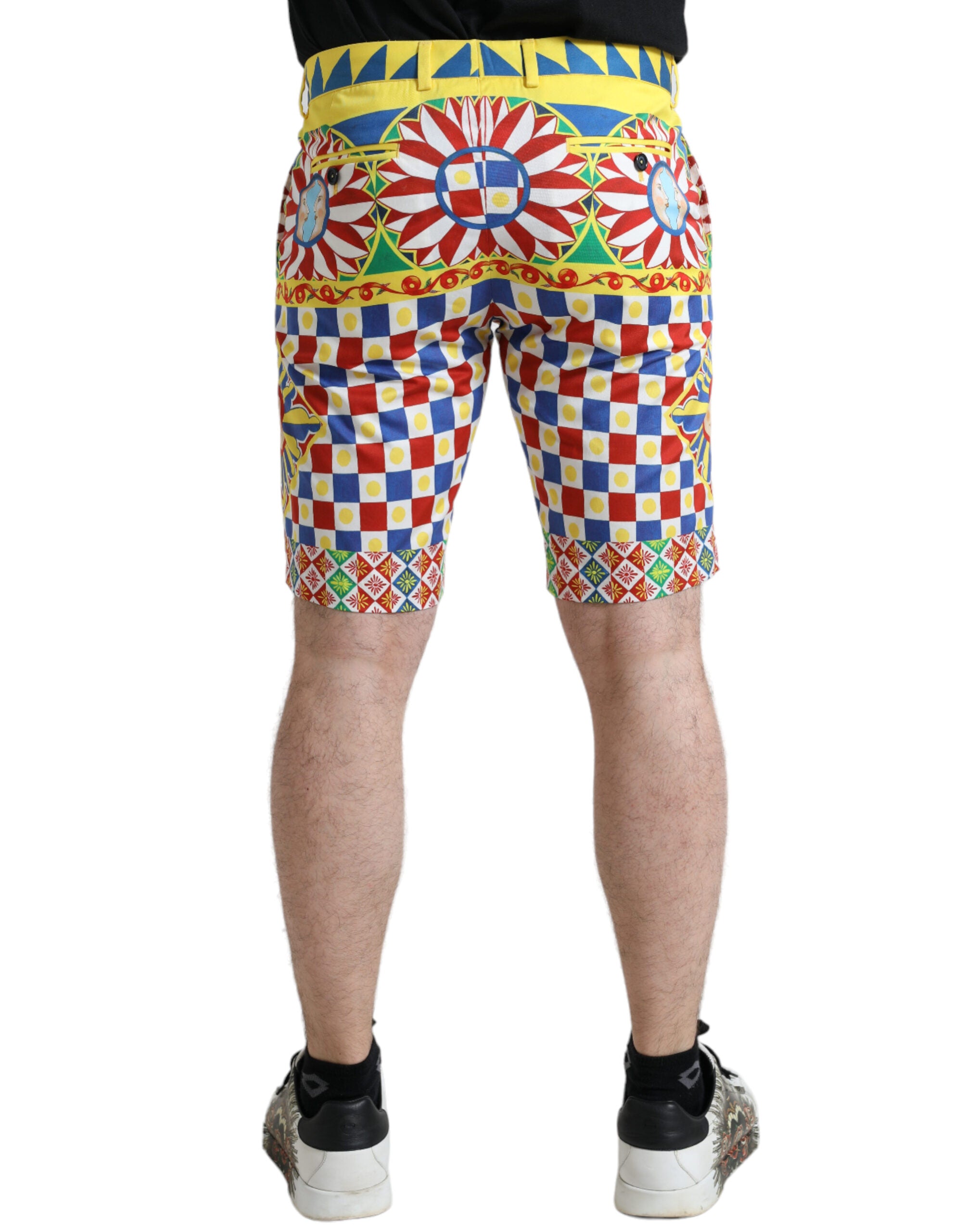 Bermudas de hombre Dolce & Gabbana con estampado Carretto multicolor-2