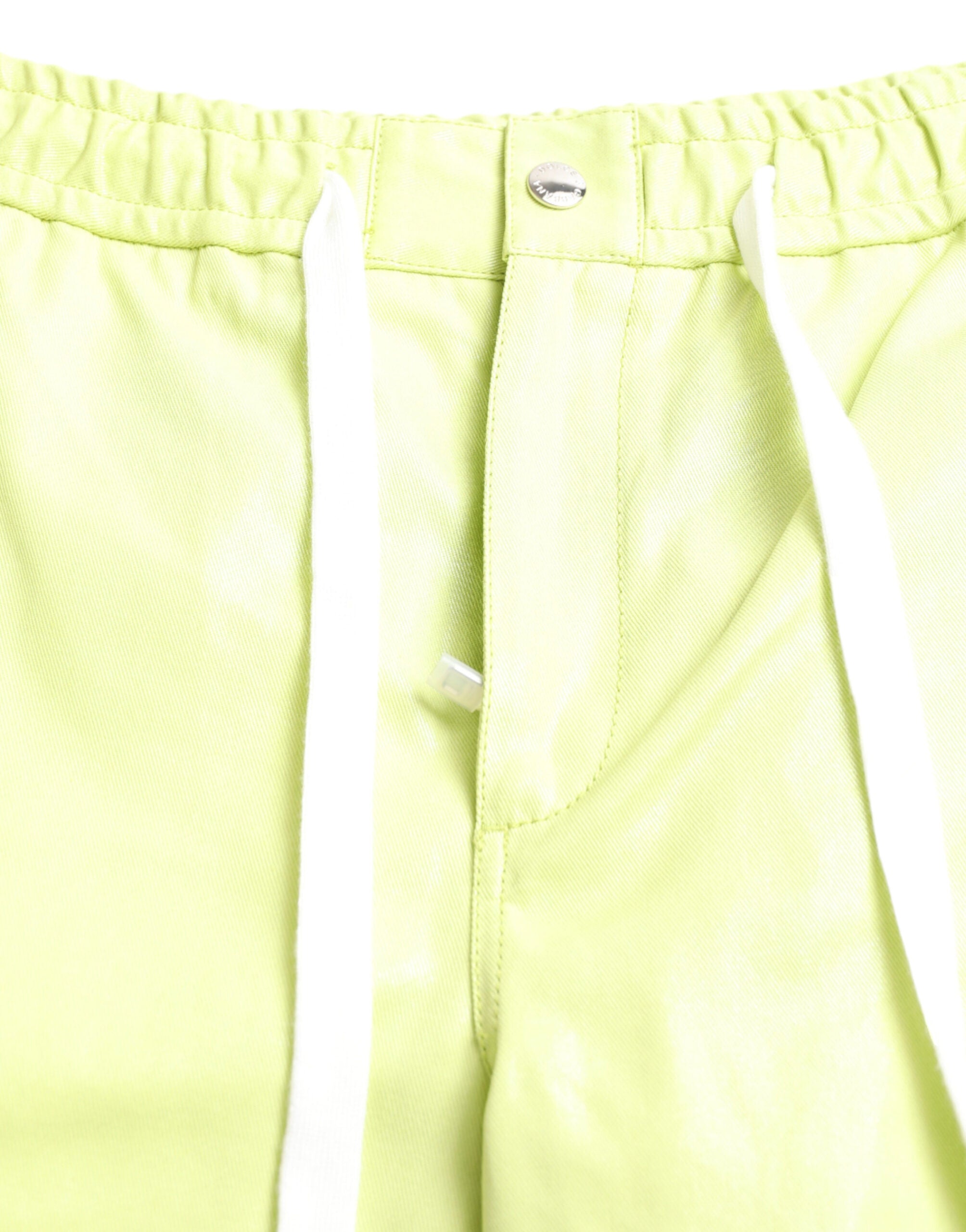 Bermudas cargo Dolce & Gabbana de algodón verde claro para hombre-5