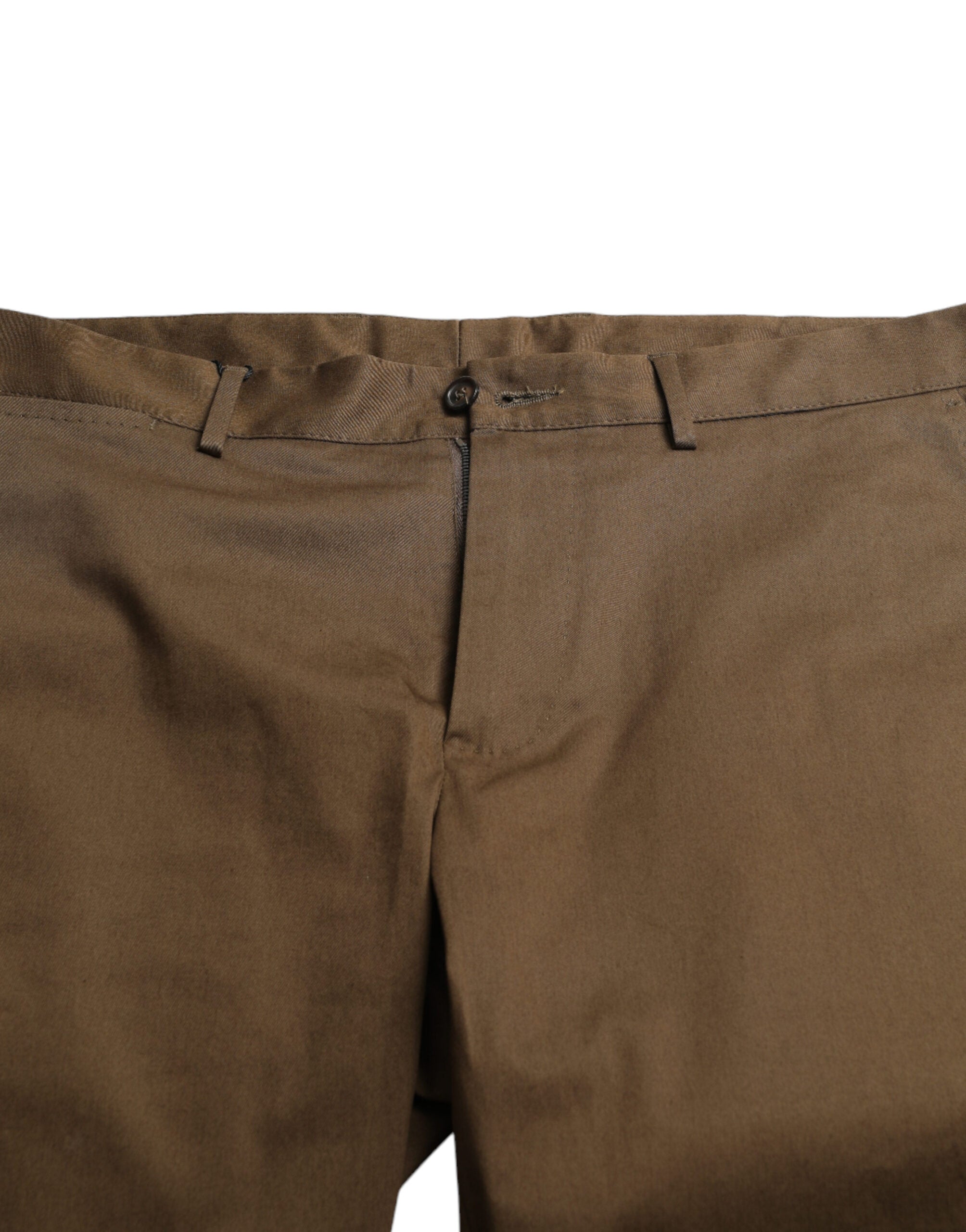 Dolce & Gabbana Brown Cotton Stretch Men's Bermuda Shorts-3