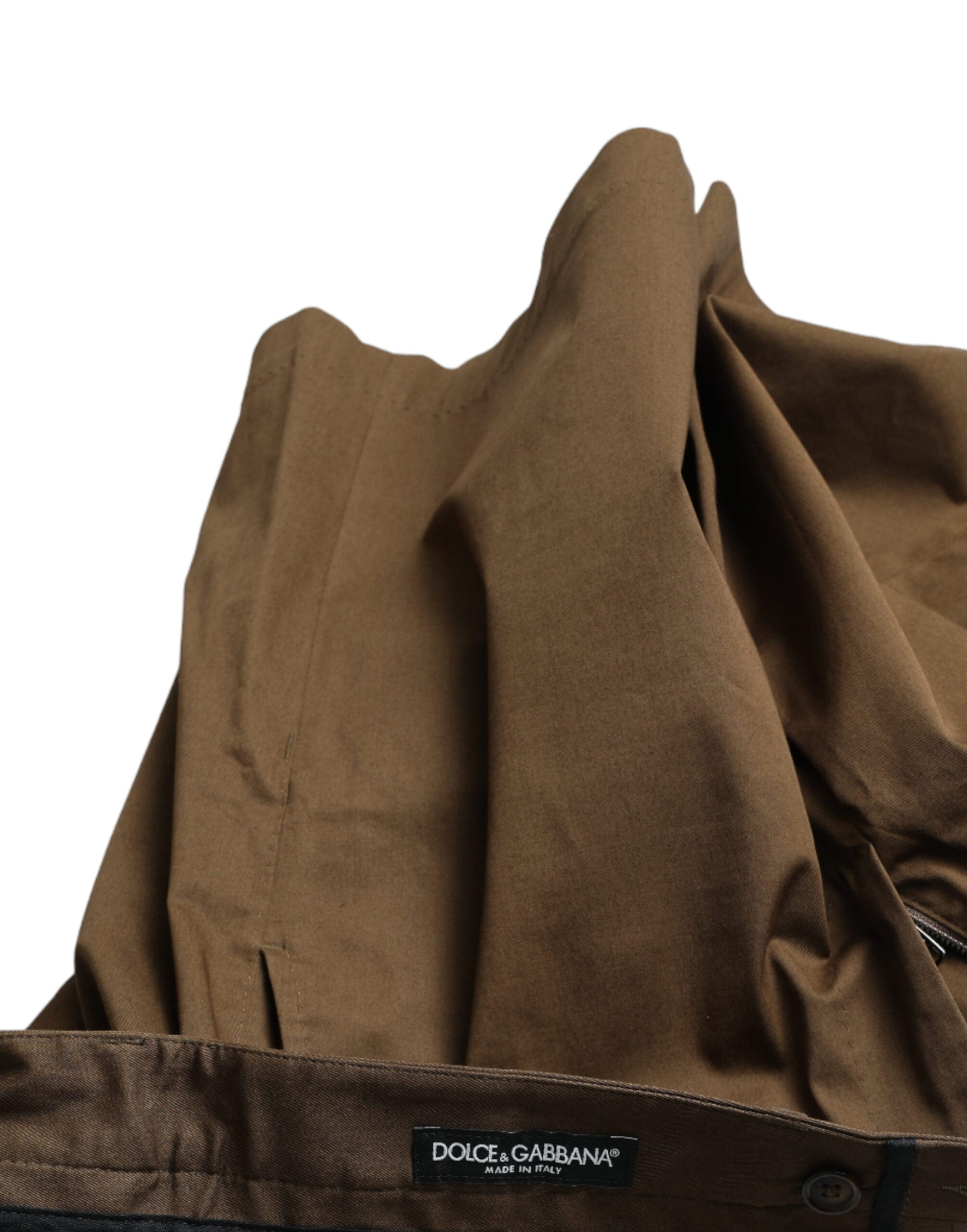 Dolce & Gabbana Brown Cotton Stretch Men's Bermuda Shorts-4