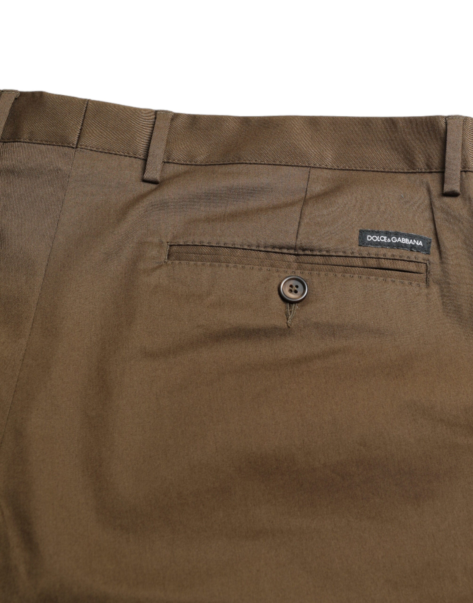 Dolce & Gabbana Brown Cotton Stretch Men's Bermuda Shorts-5