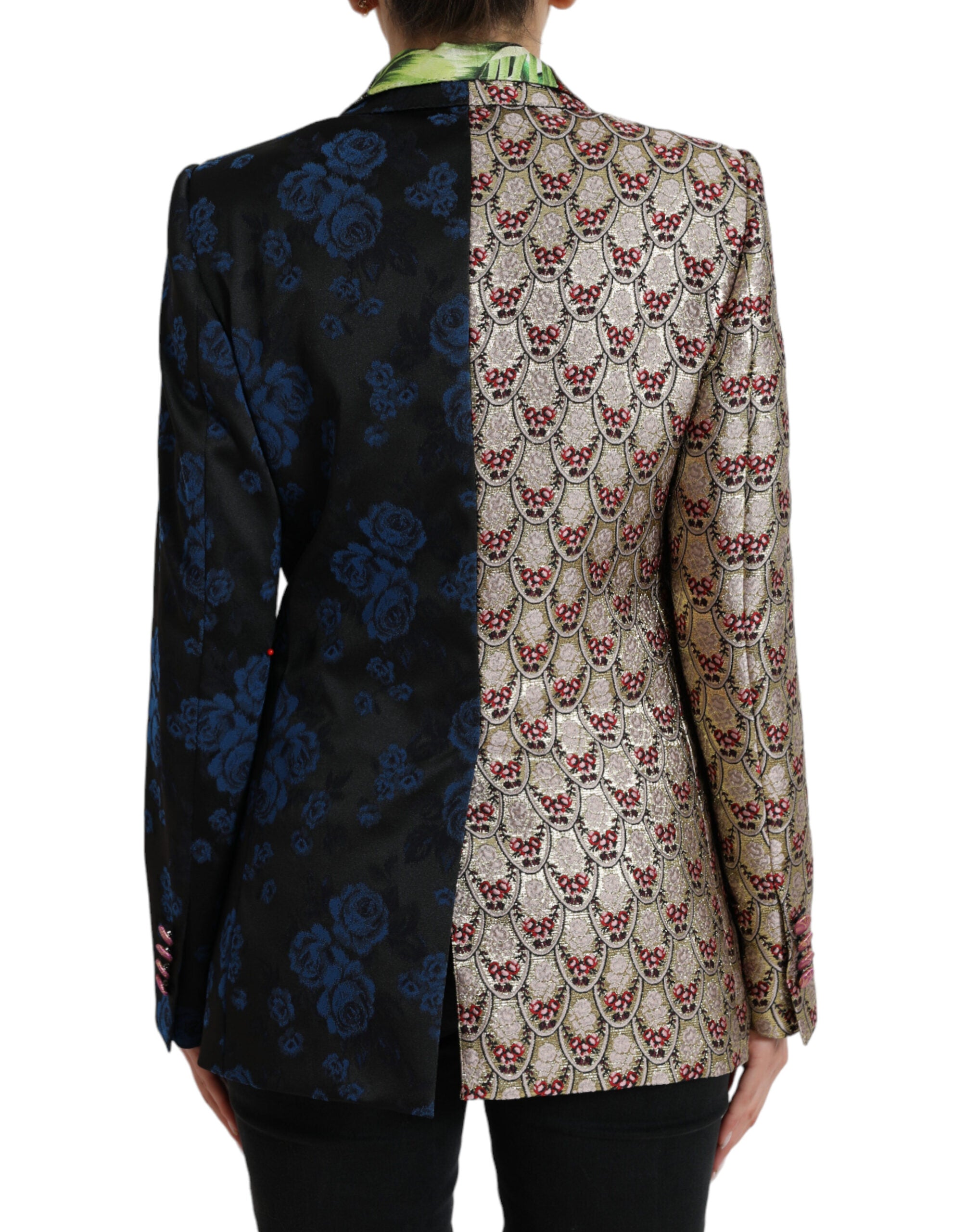 Dolce & Gabbana Multicolor Floral Patchwork Jacquard Jacket-3