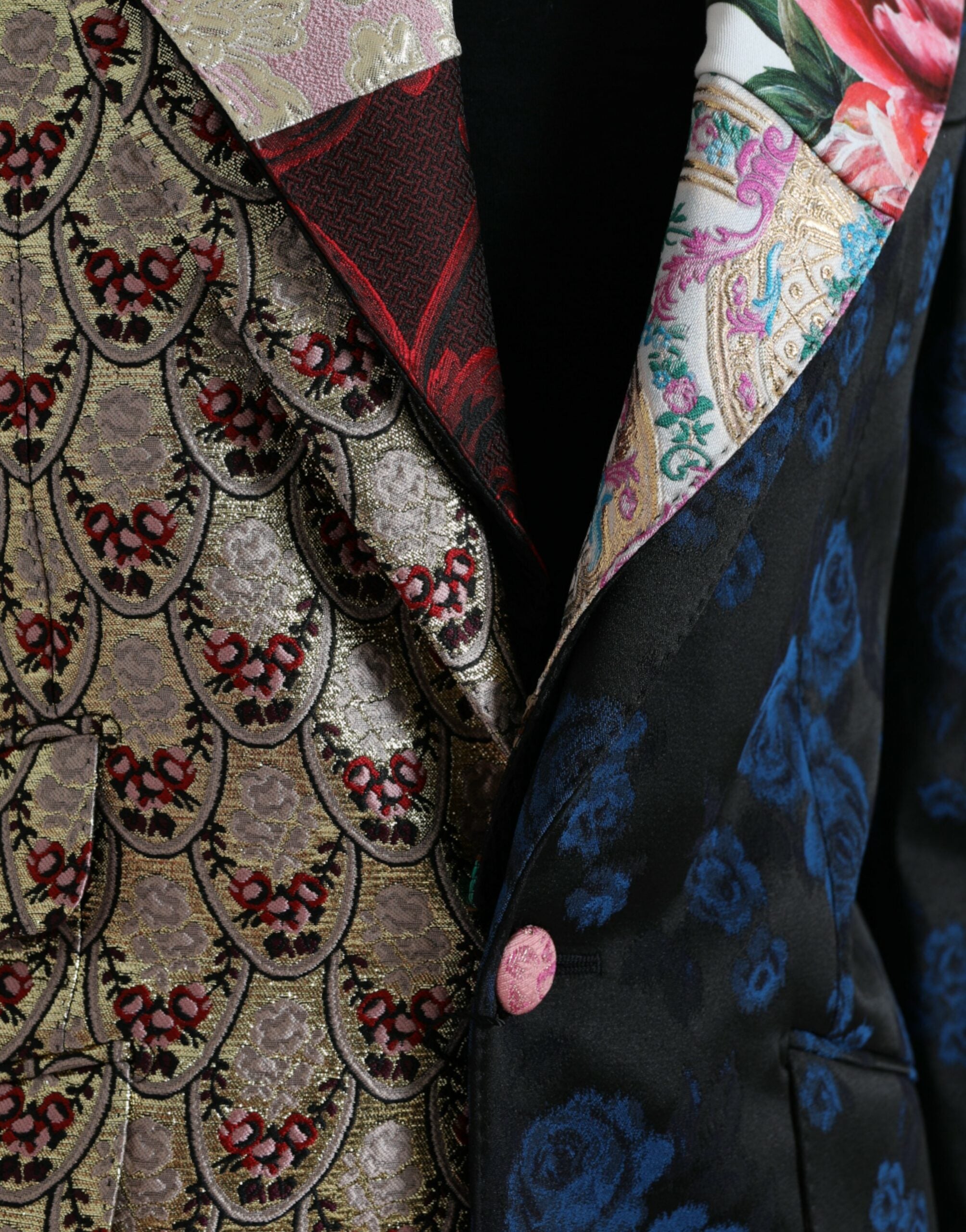 Dolce & Gabbana Multicolor Floral Patchwork Jacquard Jacket-6