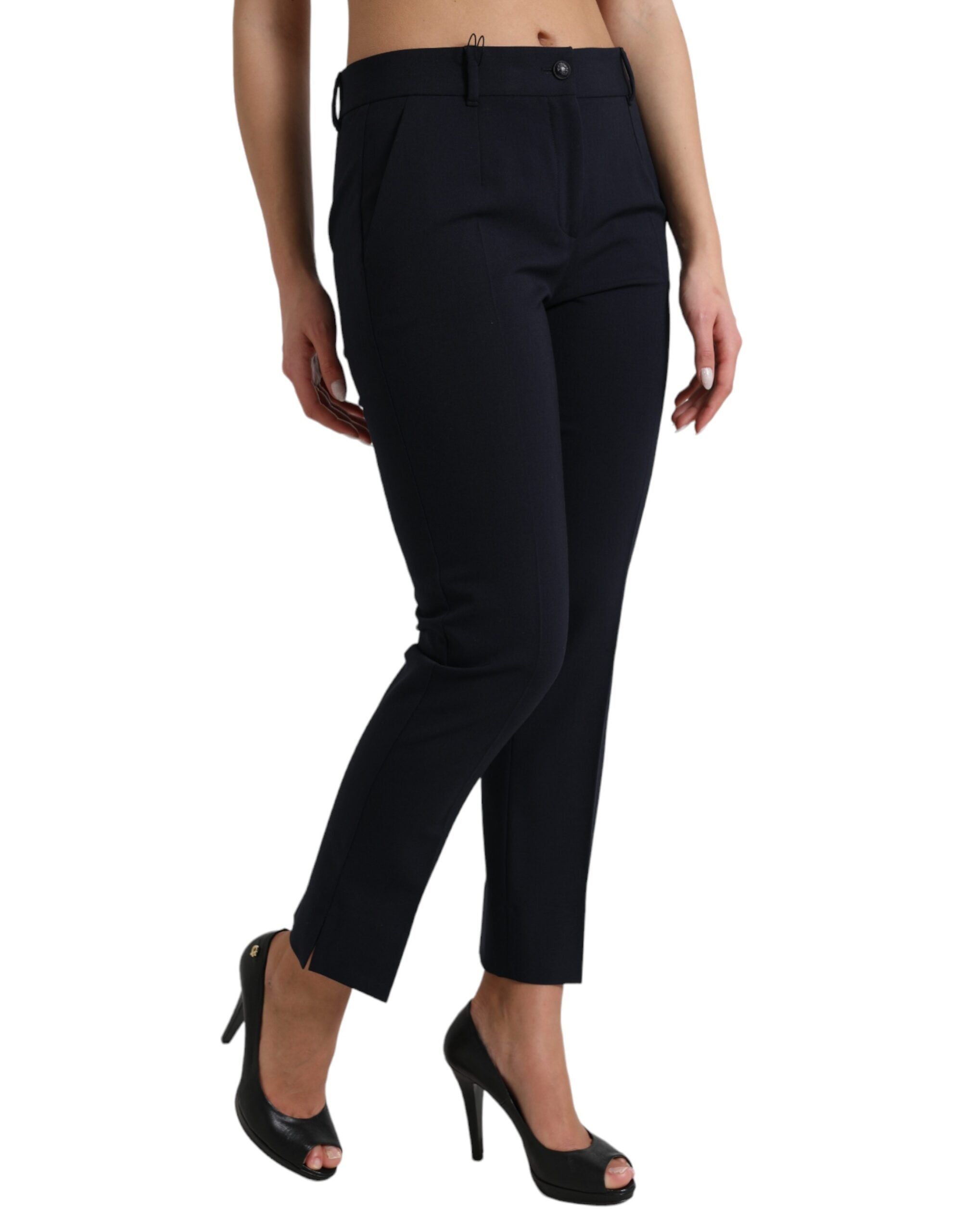 Pantalones cortos cónicos de cintura media azules de Dolce & Gabbana-2