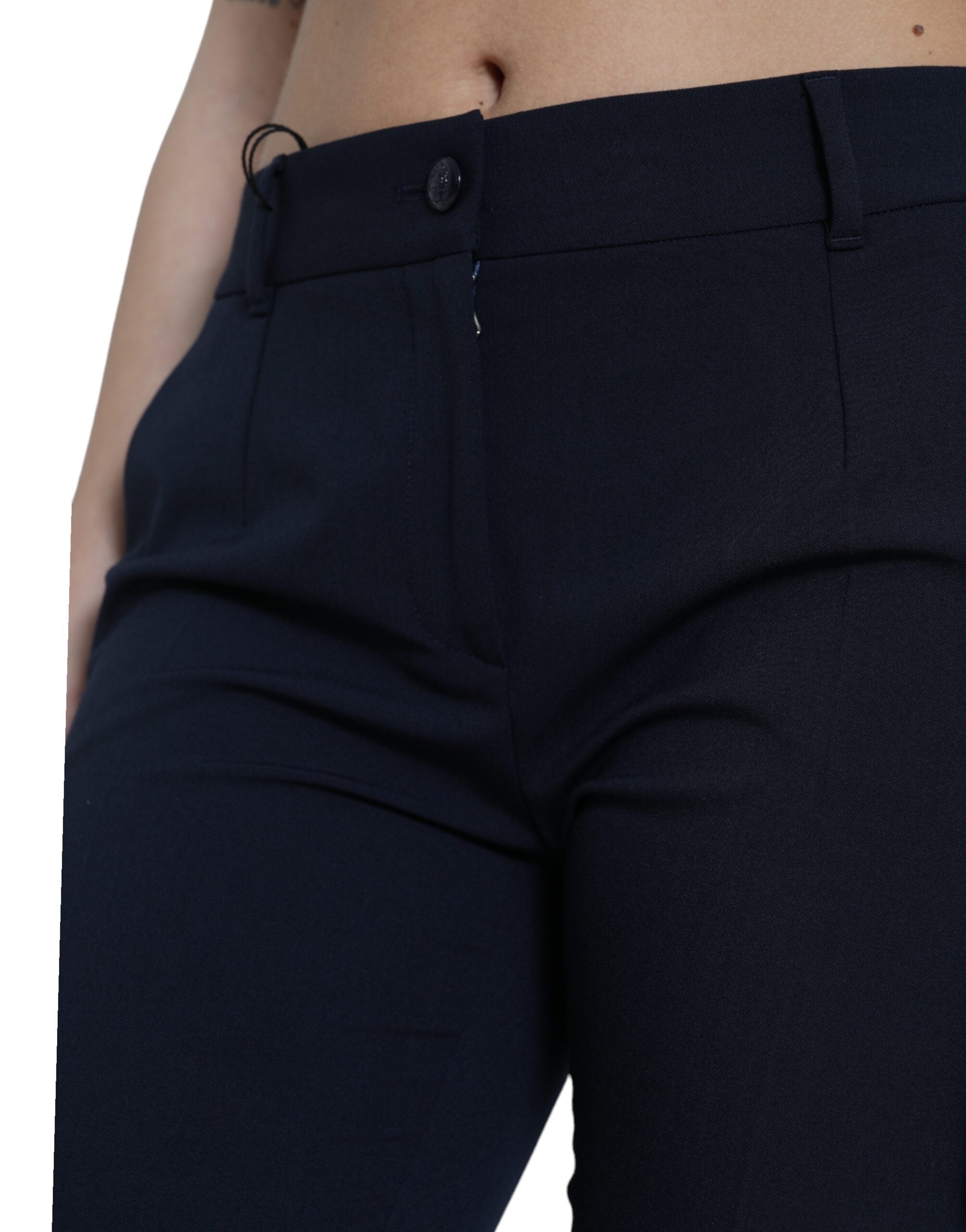 Pantalones cortos cónicos de cintura media azules de Dolce & Gabbana-4