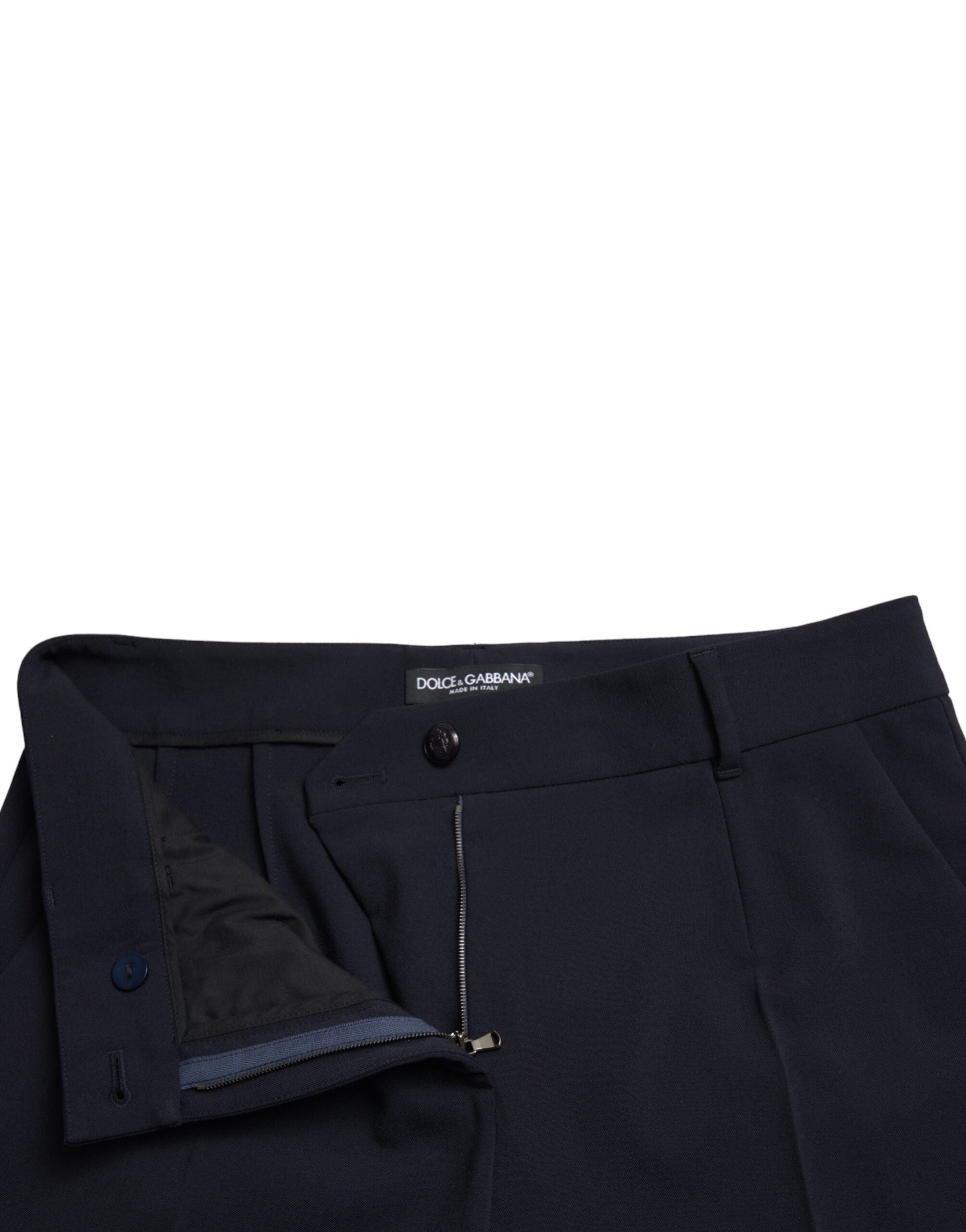 Pantalones cortos cónicos de cintura media azules de Dolce & Gabbana-5