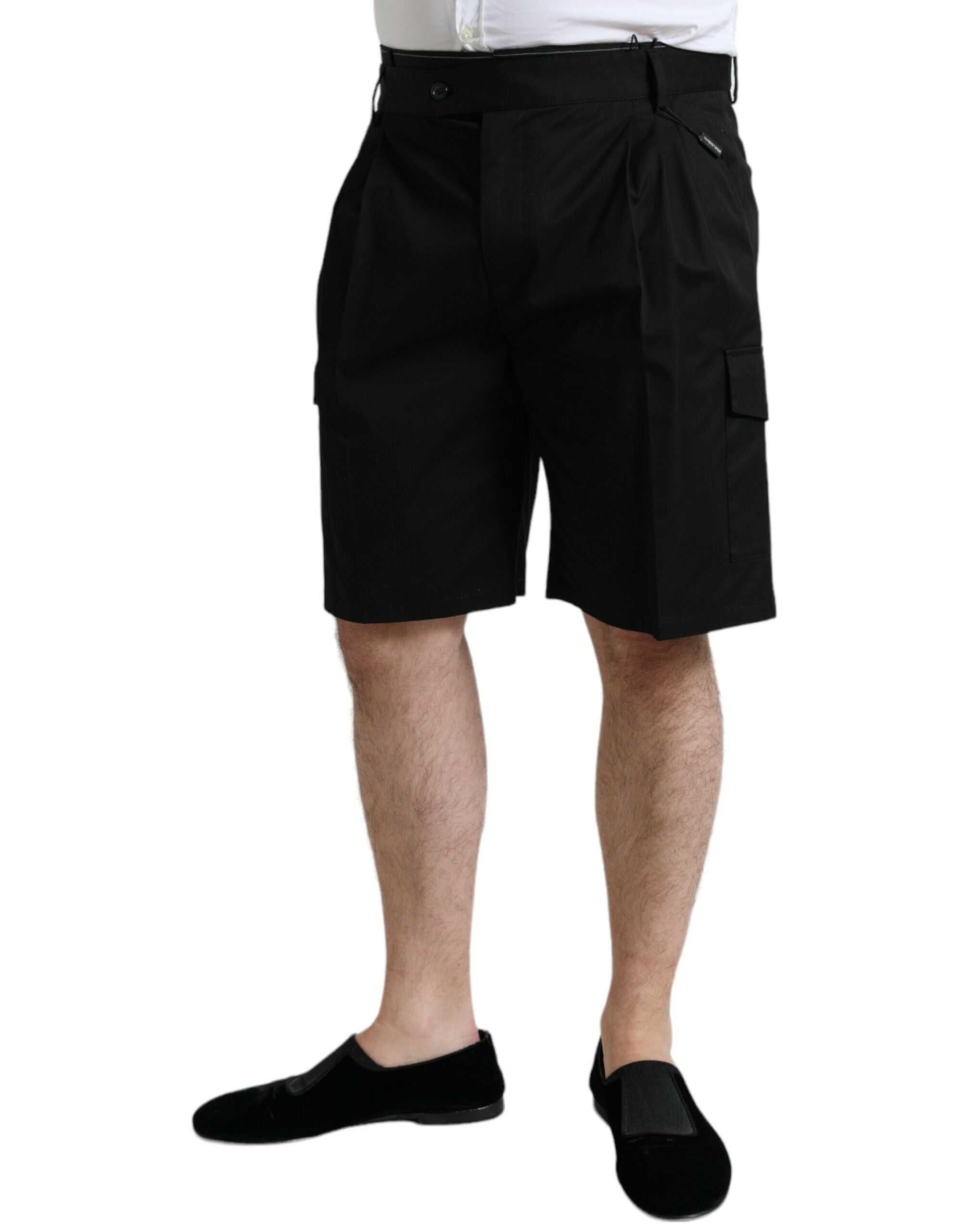 Bermudas cargo negras de Dolce & Gabbana en algodón elástico-2